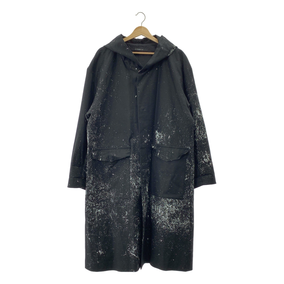 DRESSEDUNDRESSED / 드레스 앤 드레스드 | 페인트 가공 후드 롱 코트 | 2 | 남성
