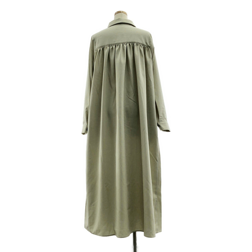 HeRIN.CYE / ヘリンドットサイ | Volume shirt dress ボリュームシャツドレス ワンピース | F | ベージュ | レディース