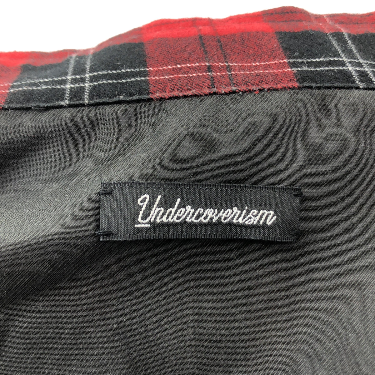 UNDERCOVERISM / 언더카바이즘 | 2021AW | 코튼 CK 유가미 전환 BB 체크 롱 셔츠 | 2 | 남성