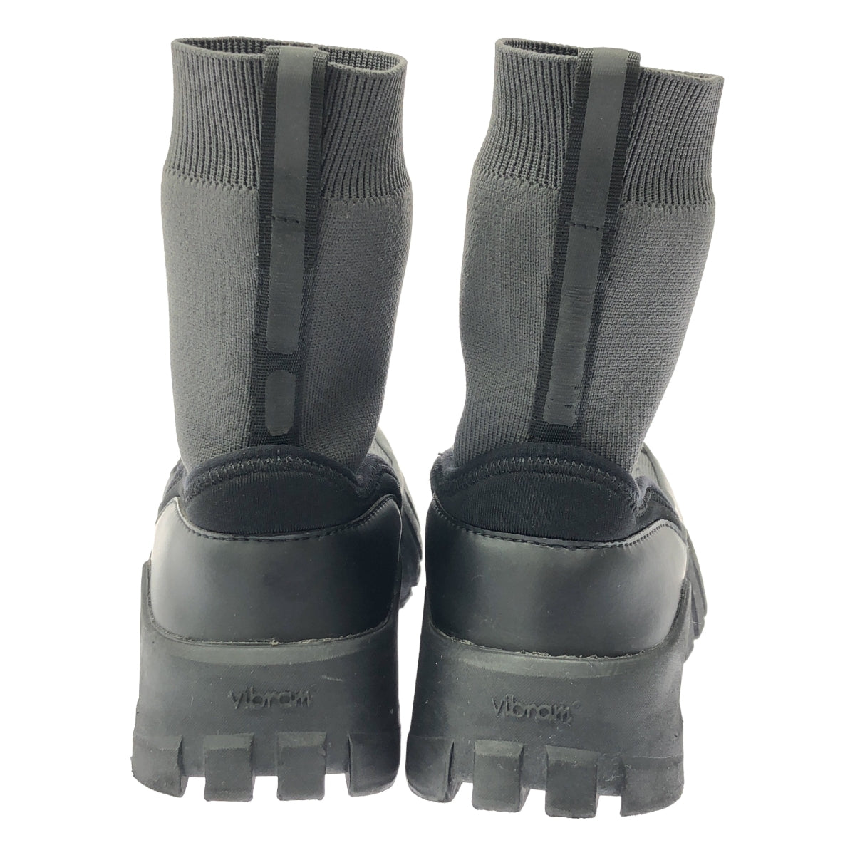 Y's / 와이즈 요우지야마모토 | POLYESTER KNIT DAD SNEAKERS 니트 더드 스니커즈 | 블랙 / 그레이 | 여성