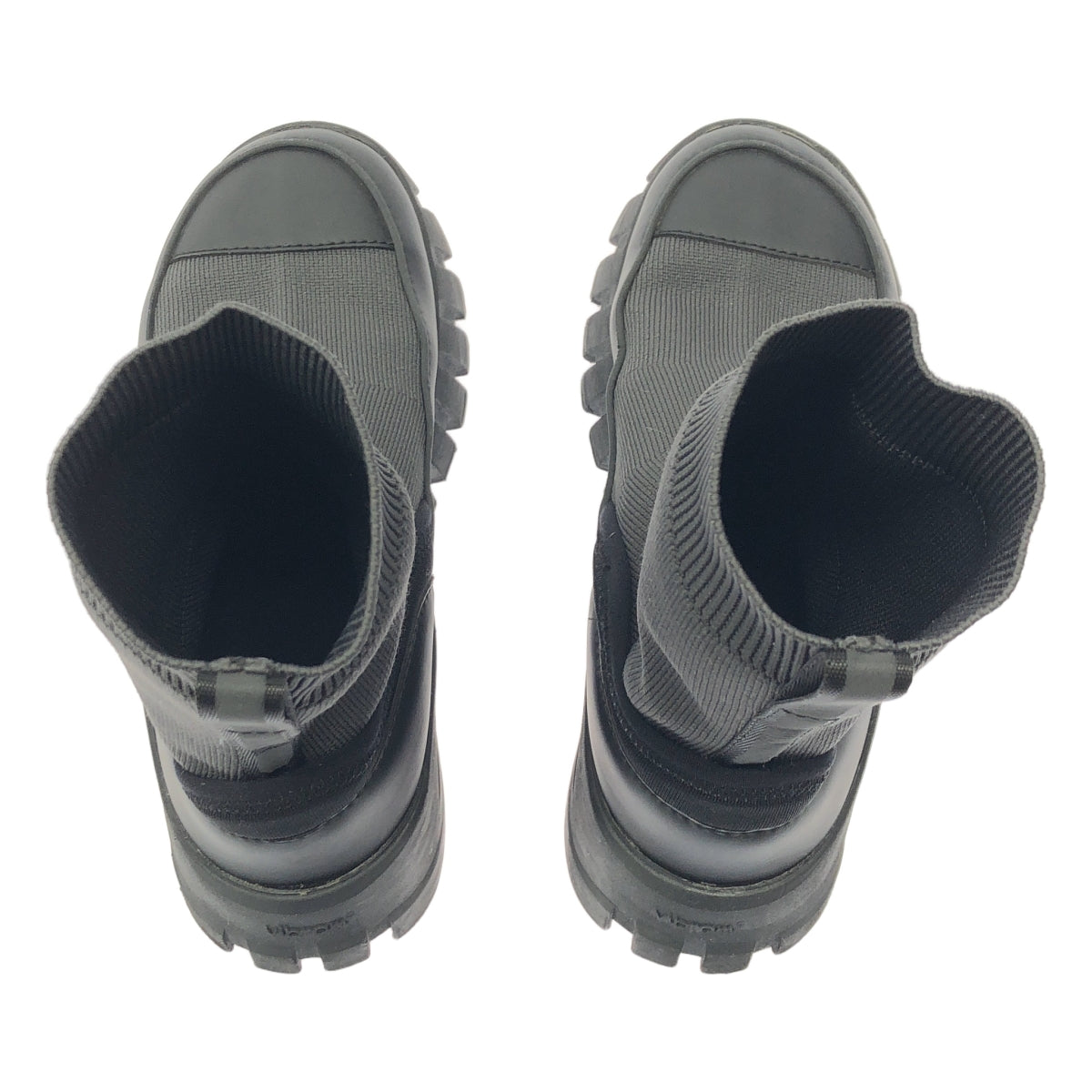 Y's / 와이즈 요우지야마모토 | POLYESTER KNIT DAD SNEAKERS 니트 더드 스니커즈 | 블랙 / 그레이 | 여성