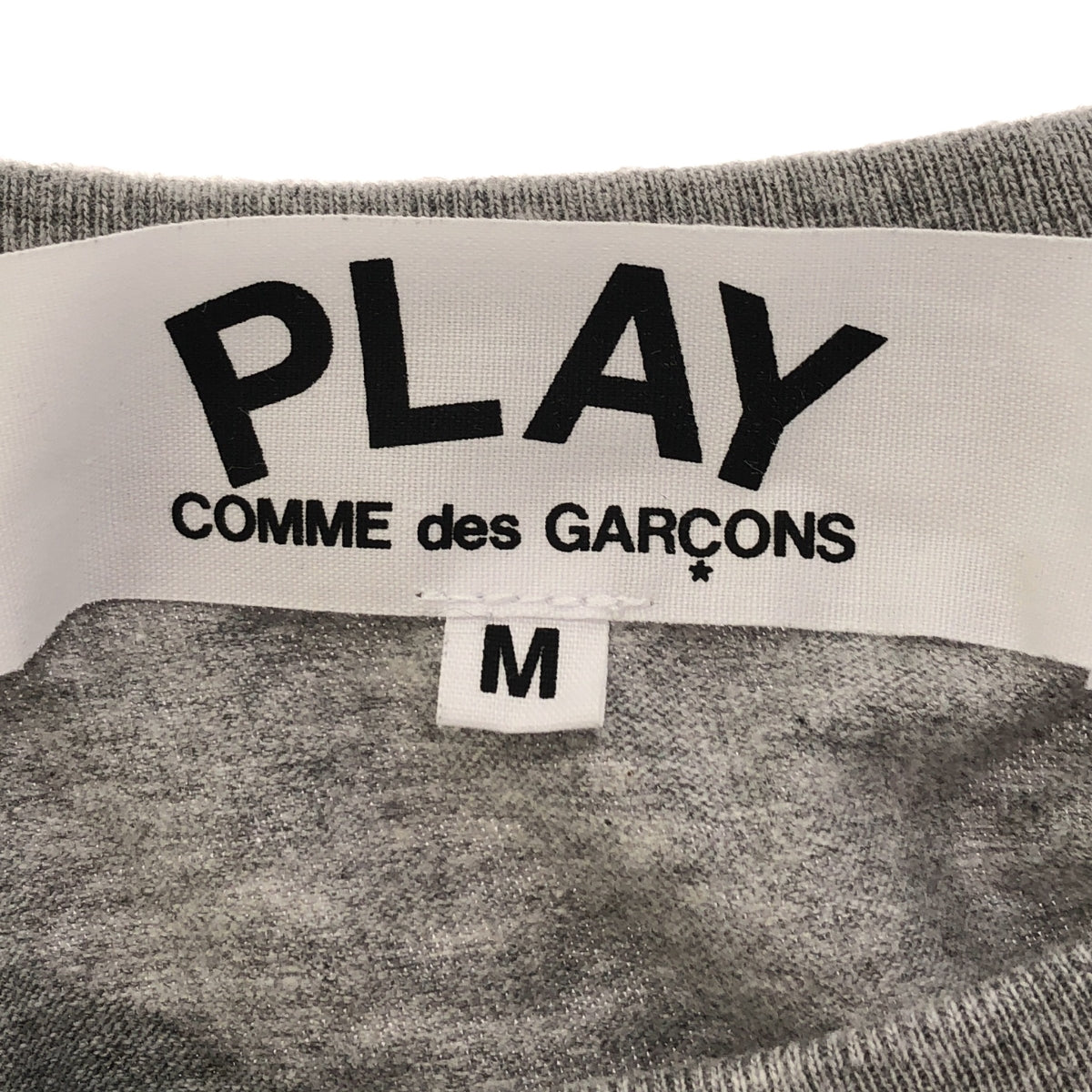 PLAY COMME des GARCONS / 플레이콤 데 갤슨 | PLAY LOGO T-SHIRT 프린트 컷소우 | M | 여성