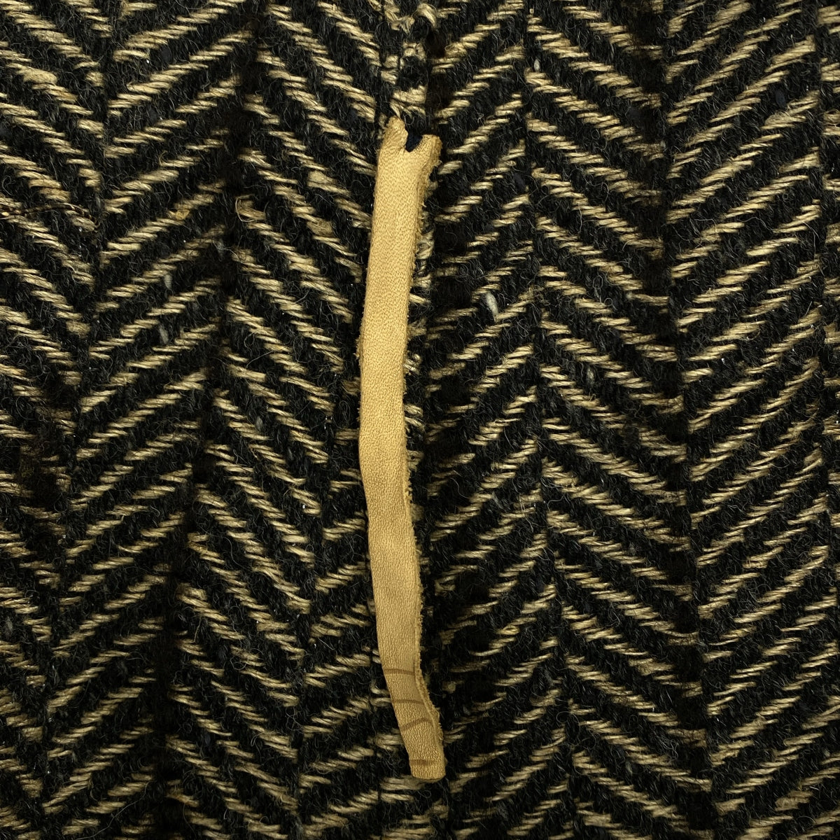 ISABELLA STEFANELLI / イザベラステファネリ | JAMES ジェームス 手織り ヘリンボーン コート | ブラック系 | メンズ