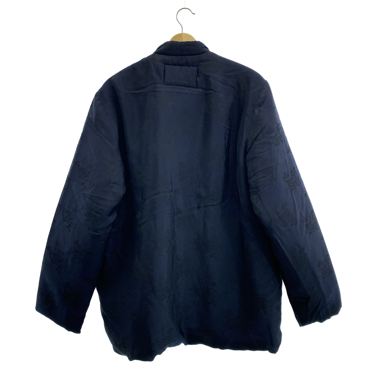 【新品】  CAMIEL FORTGENS / カミエルフォートへンス | 2022AW | PADDED CHAINA JACKET フラワー柄 リサイクルダウン チャイナジャケット | S | ネイビー | メンズ