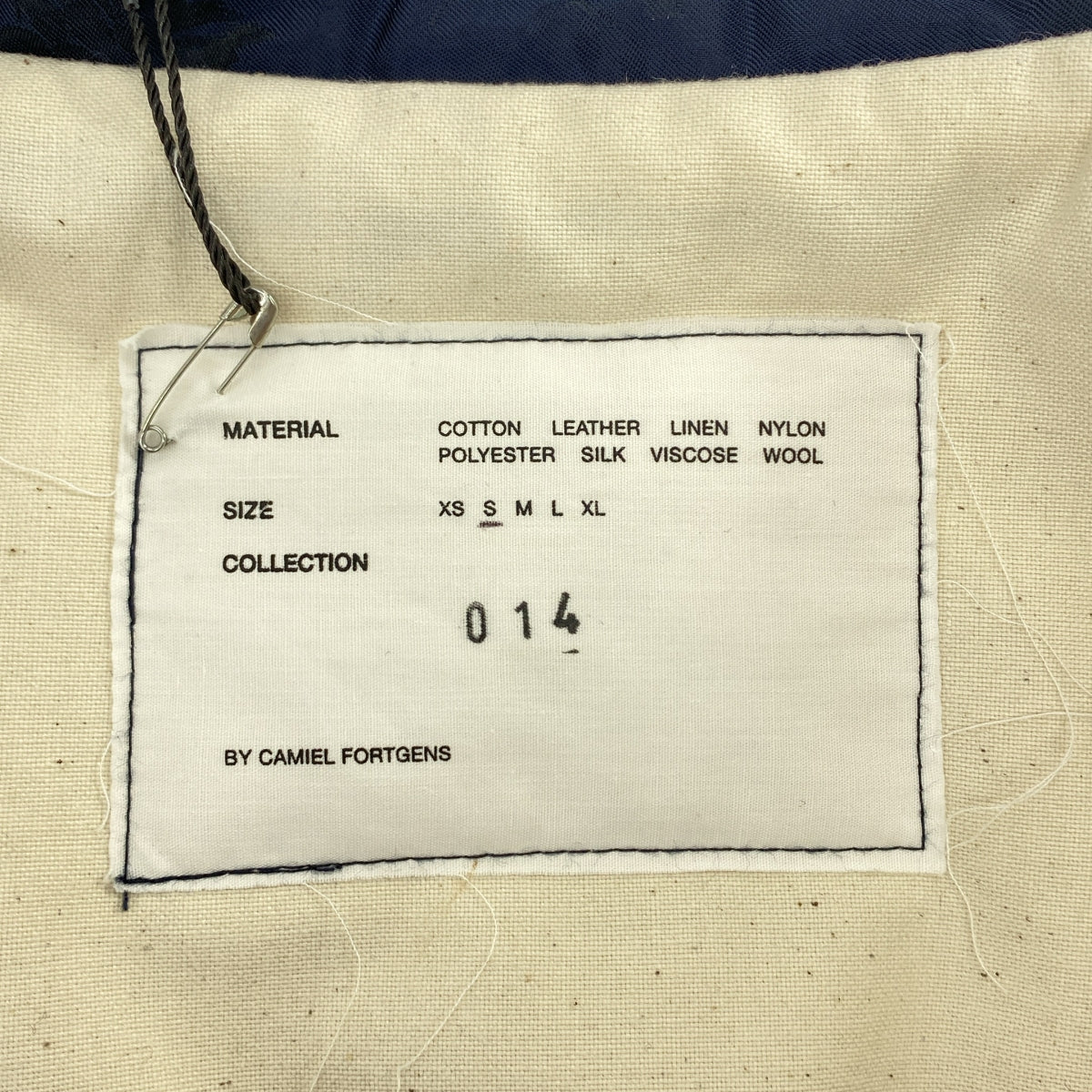 【新品】  CAMIEL FORTGENS / カミエルフォートへンス | 2022AW | PADDED CHAINA JACKET フラワー柄 リサイクルダウン チャイナジャケット | S | ネイビー | メンズ