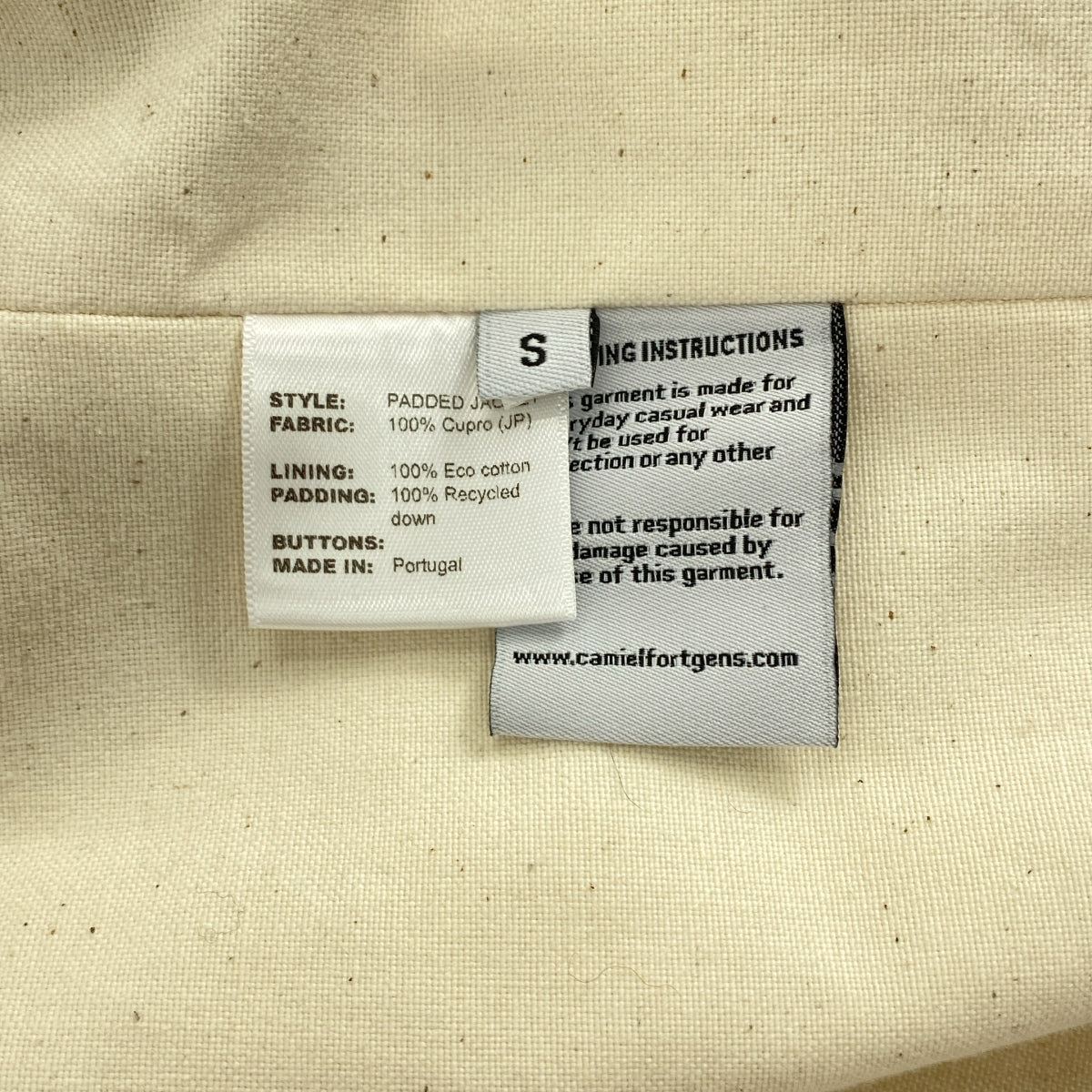 【新品】  CAMIEL FORTGENS / カミエルフォートへンス | 2022AW | PADDED CHAINA JACKET フラワー柄 リサイクルダウン チャイナジャケット | S | ネイビー | メンズ