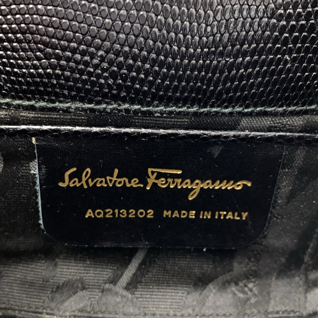 Salvatore Ferragamo | Vara 緞帶鏈條單肩包 | 黑色 | 女士