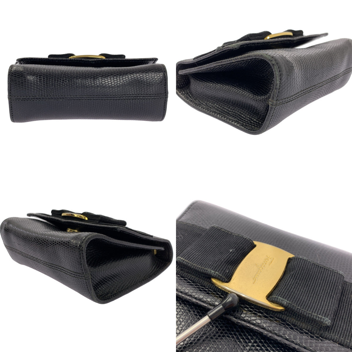 Salvatore Ferragamo | Vara 緞帶鏈條單肩包 | 黑色 | 女士