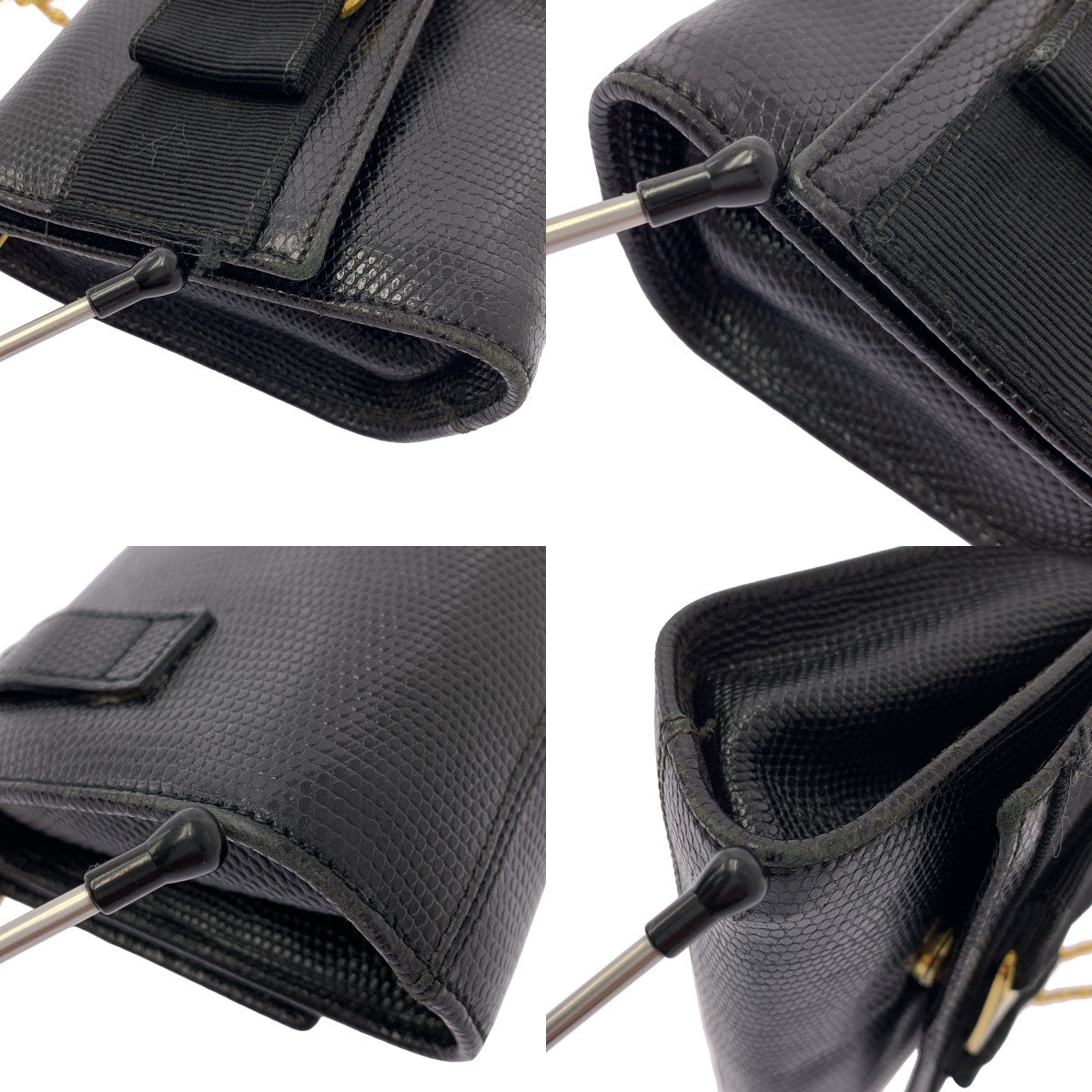 Salvatore Ferragamo | Vara 緞帶鏈條單肩包 | 黑色 | 女士