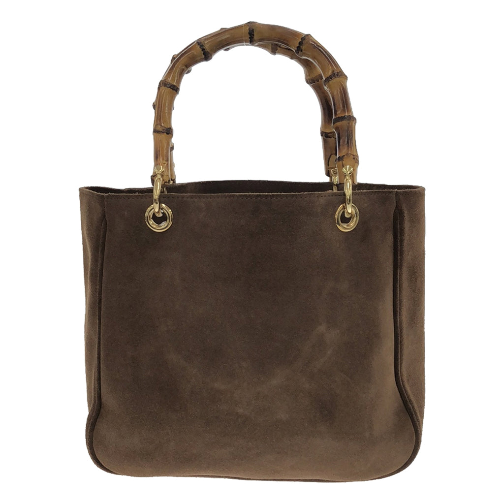 MAURIZIO TAIUTI / マウリツィオタユーティ | L'Appartement アパルトモン取り扱い  Bamboo Handle Bag スエード バンブーハンドル トートバッグ | ブラウン | レディース