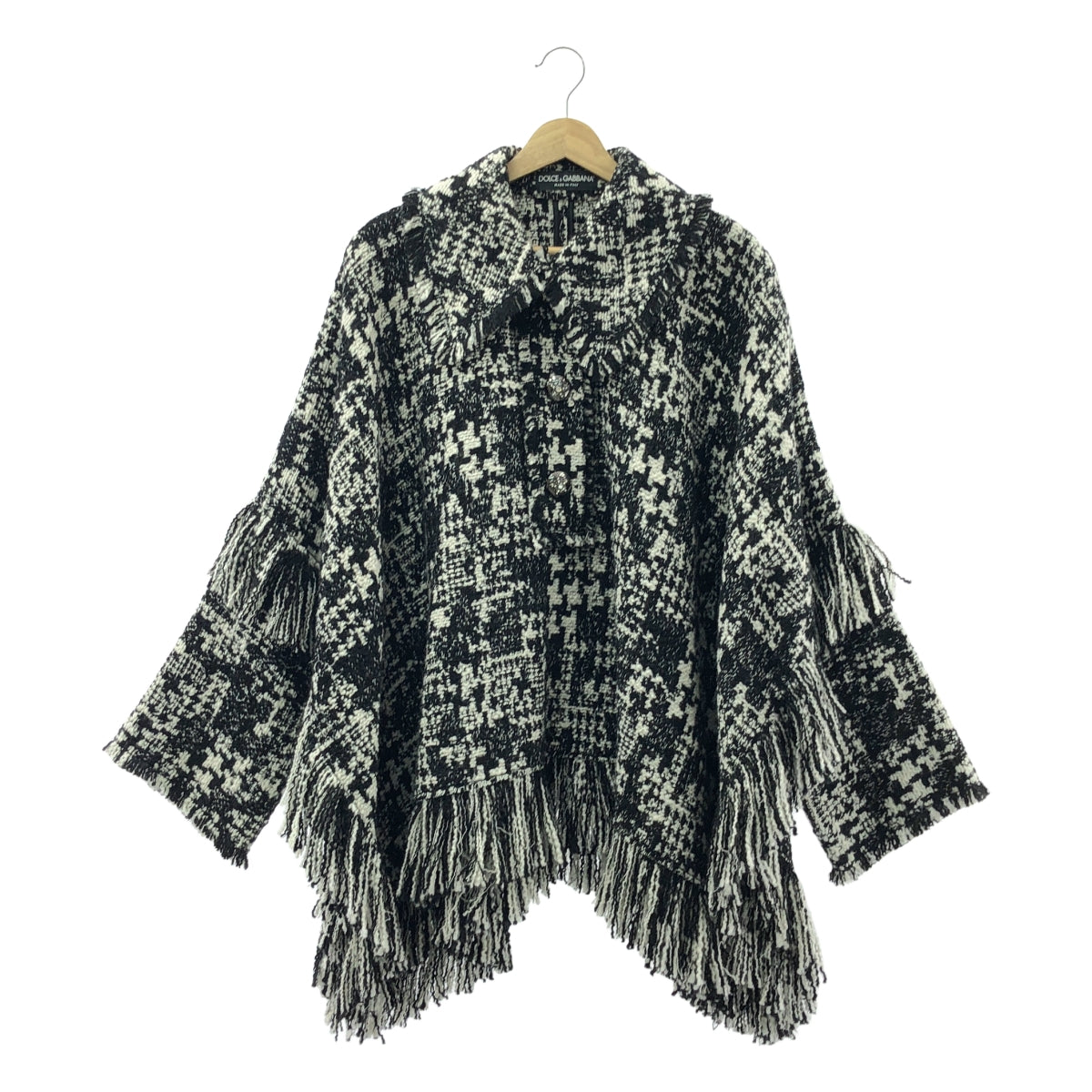 DOLCE＆GABBANA / ドルチェ＆ガッバーナドルガバ | ツイード ポンチョ ジャケット | 38 | レディース