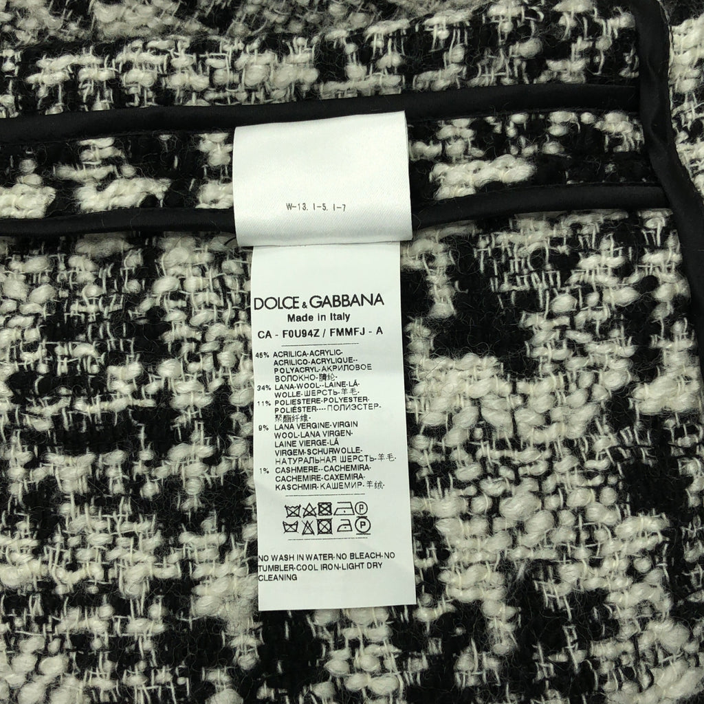 DOLCE＆GABBANA / ドルチェ＆ガッバーナドルガバ | ツイード ポンチョ ジャケット | 38 | レディース