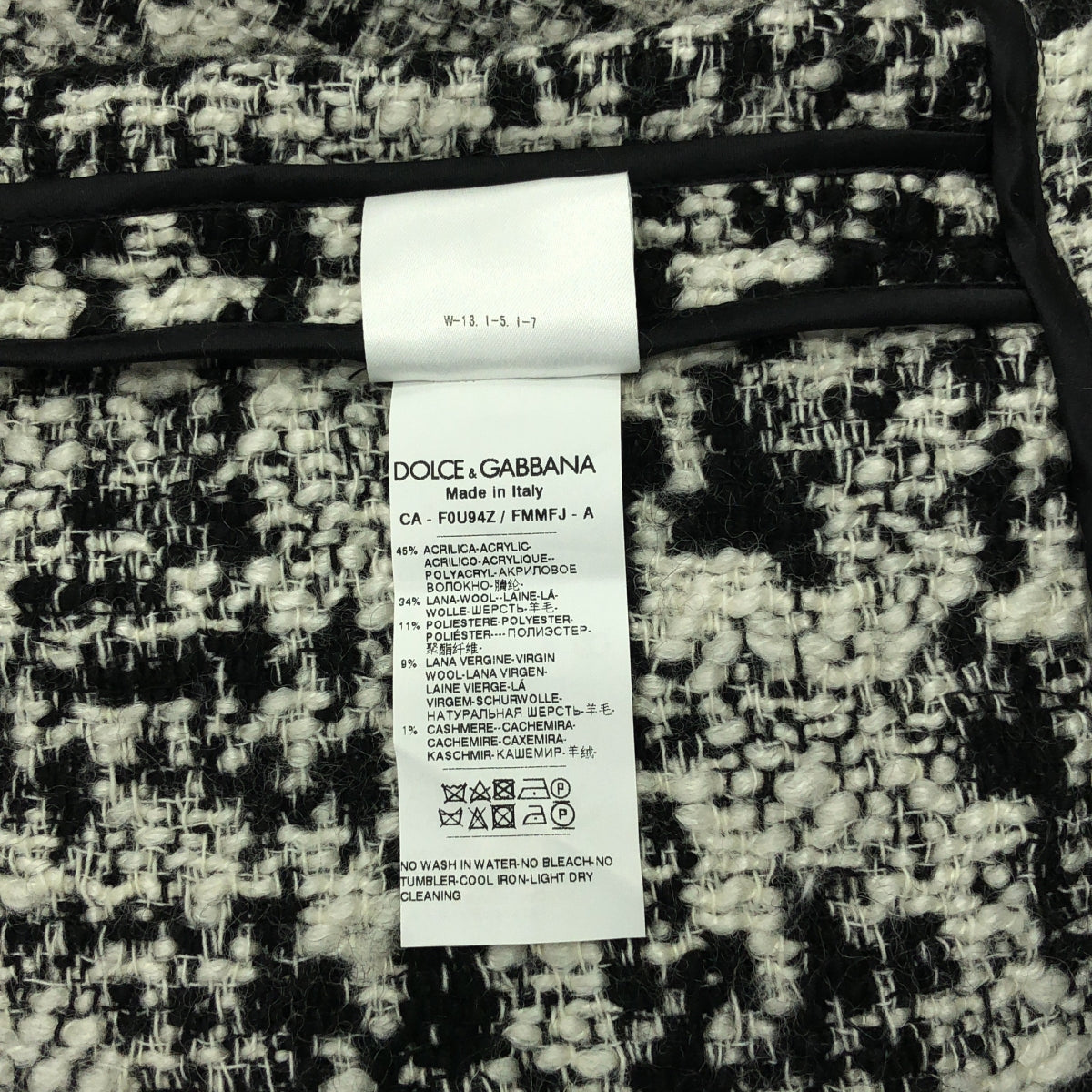 DOLCE＆GABBANA / ドルチェ＆ガッバーナドルガバ | ツイード ポンチョ ジャケット | 38 | レディース