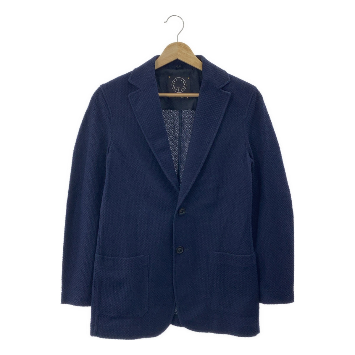 CLAUDIO TONELLO / クラウディオトネッロ | T-JACKET コットンニット テーラードジャケット | XS | ネイビー | メンズ