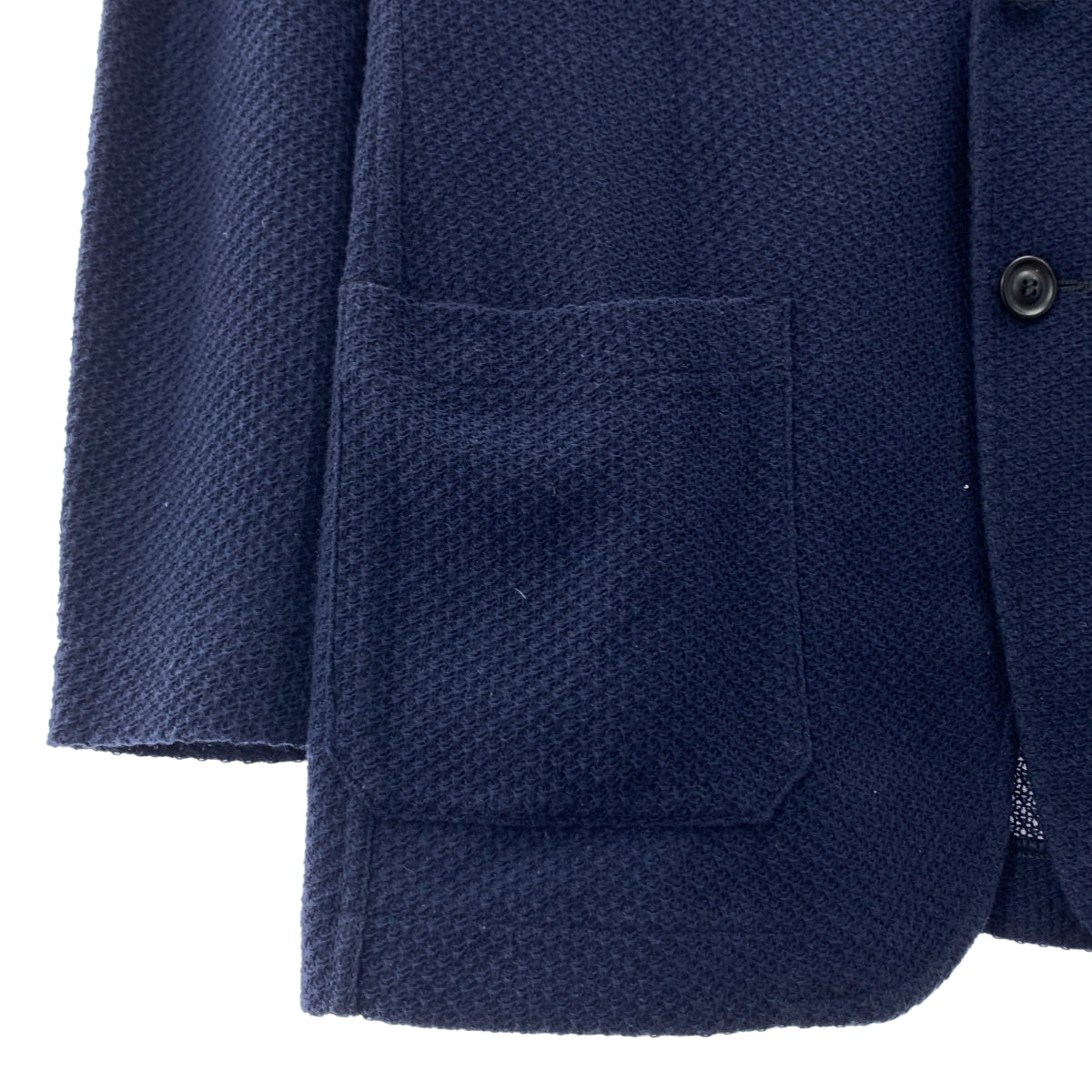CLAUDIO TONELLO / クラウディオトネッロ | T-JACKET コットンニット テーラードジャケット | XS | ネイビー | メンズ