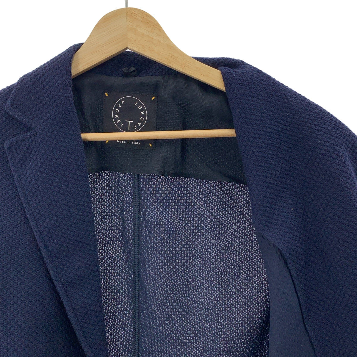 CLAUDIO TONELLO / クラウディオトネッロ | T-JACKET コットンニット テーラードジャケット | XS | ネイビー | メンズ