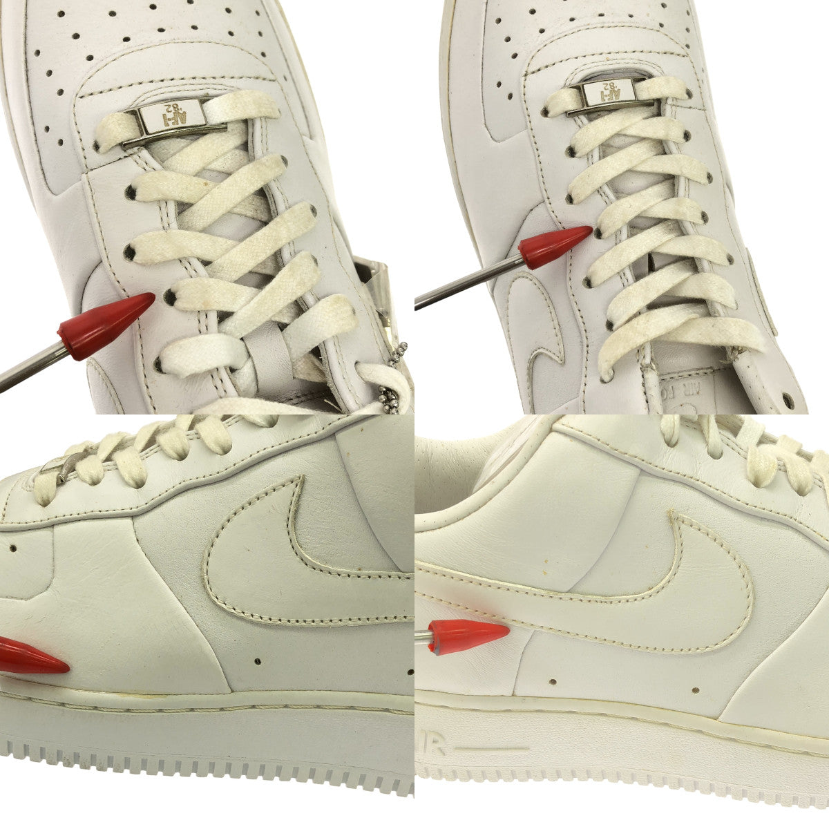 NIKE / ナイキ | 2014 | AIR FORCE 1 LOW SUPREME 25周年モデル エアフォース1 ロー サプリーム スニーカー | 29 | ホワイト | メンズ