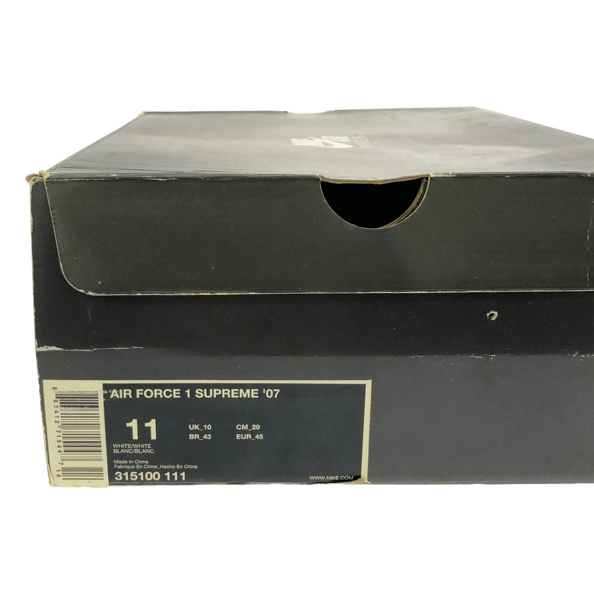 NIKE / ナイキ | 2014 | AIR FORCE 1 LOW SUPREME 25周年モデル エアフォース1 ロー サプリーム スニーカー | 29 | ホワイト | メンズ