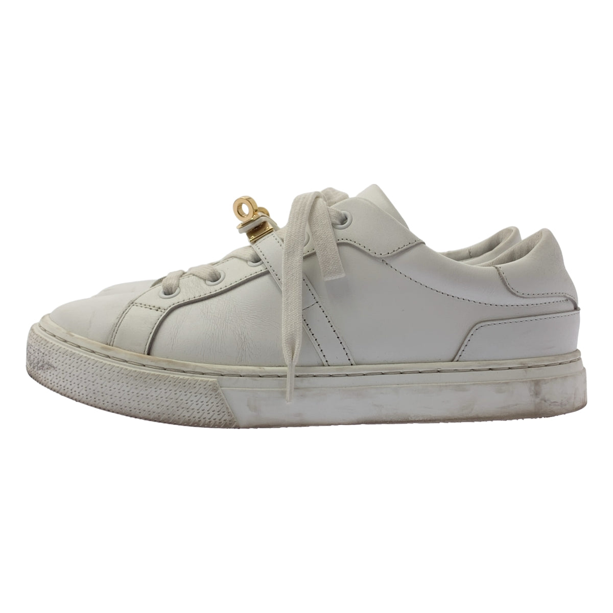 愛馬仕 | DAY / 旋扣低筒運動鞋 | 37 | 白色/金色 | 女款