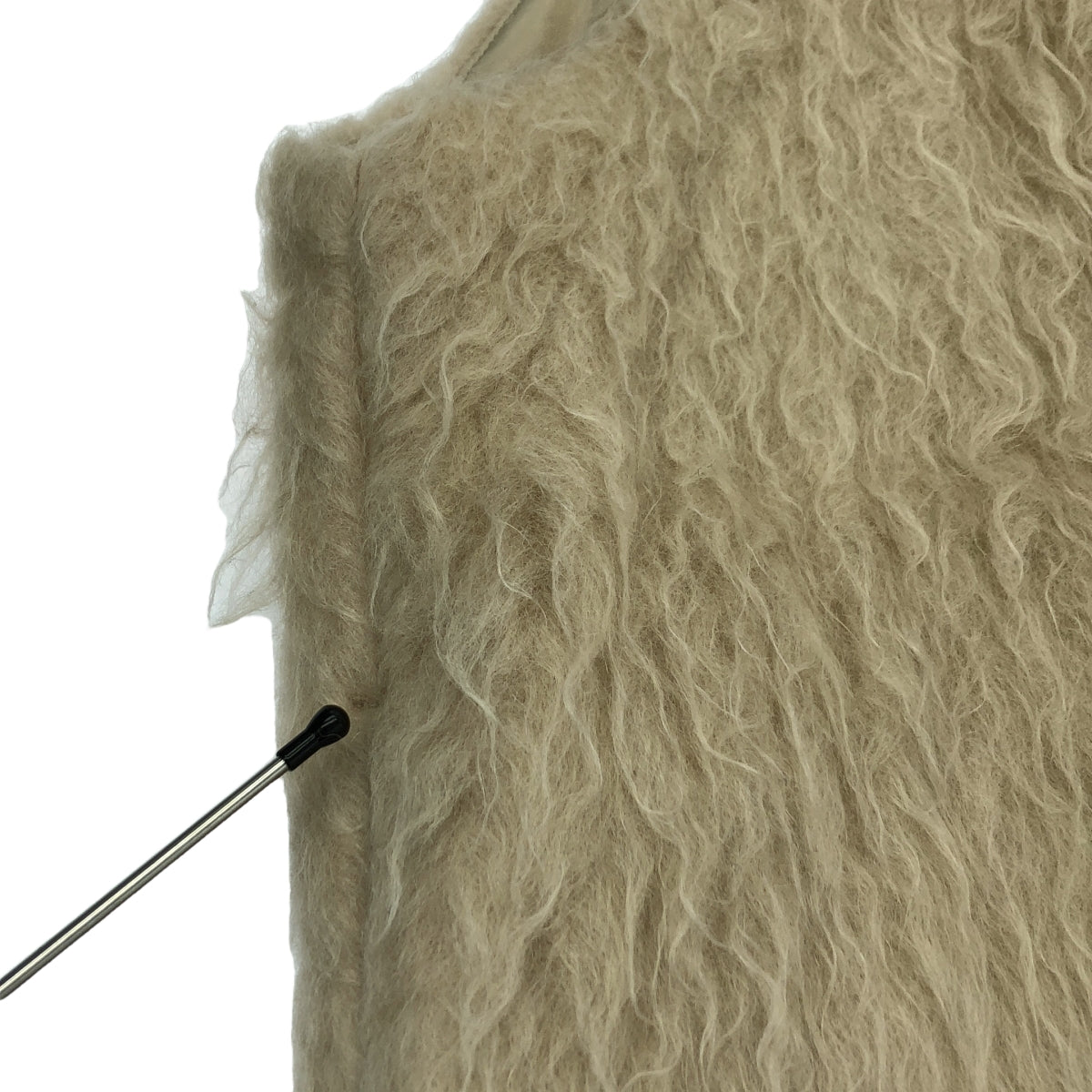 OUAT / オーユーエーティー | 2021AW | モヘヤ混 ファー ベスト | 1 | アイボリー/ベージュ | メンズ