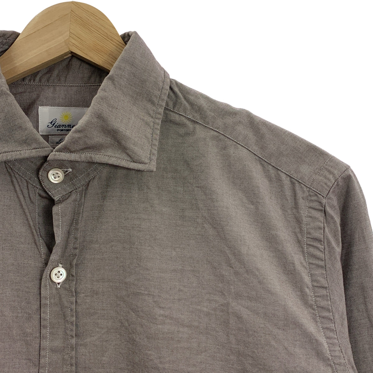 Giannetto | 棉質正裝襯衫 | M碼 | 灰色 | 男款