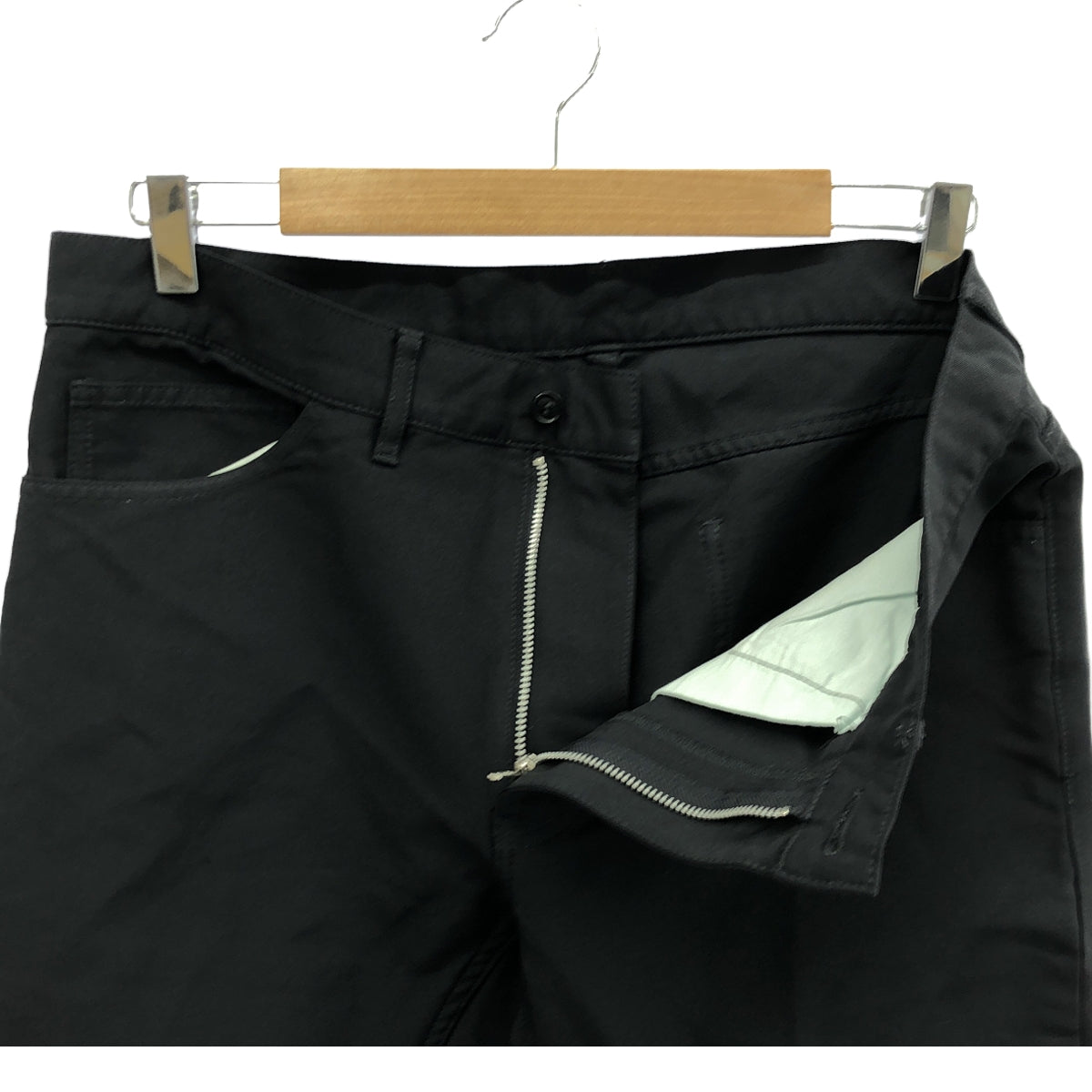 COMME des GARCONS HOMME PLUS / コムデギャルソンオムプリュス | 2019AW | ポリエステル 製品加工 スラックス パンツ | M | ブラック | メンズ
