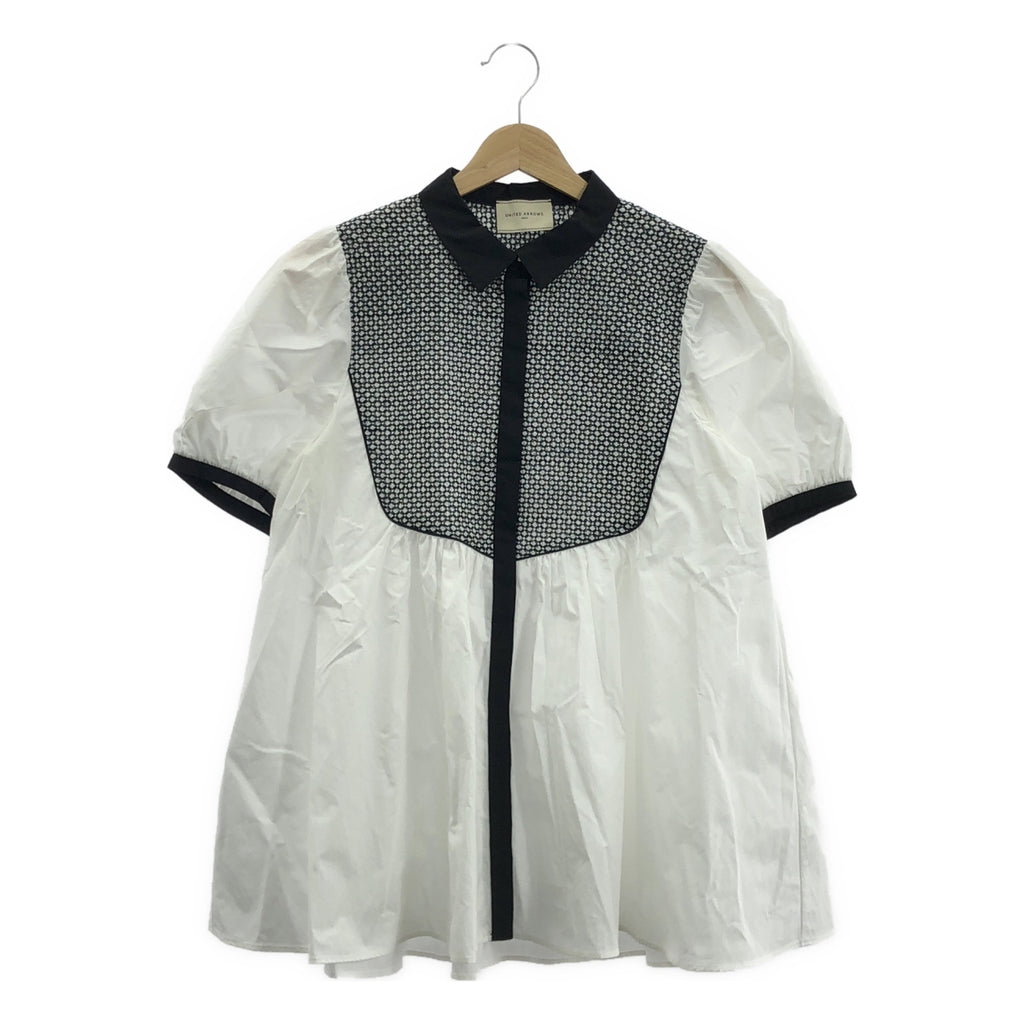 UNITED ARROWS | 刺繡組合短袖襯衫 | F |