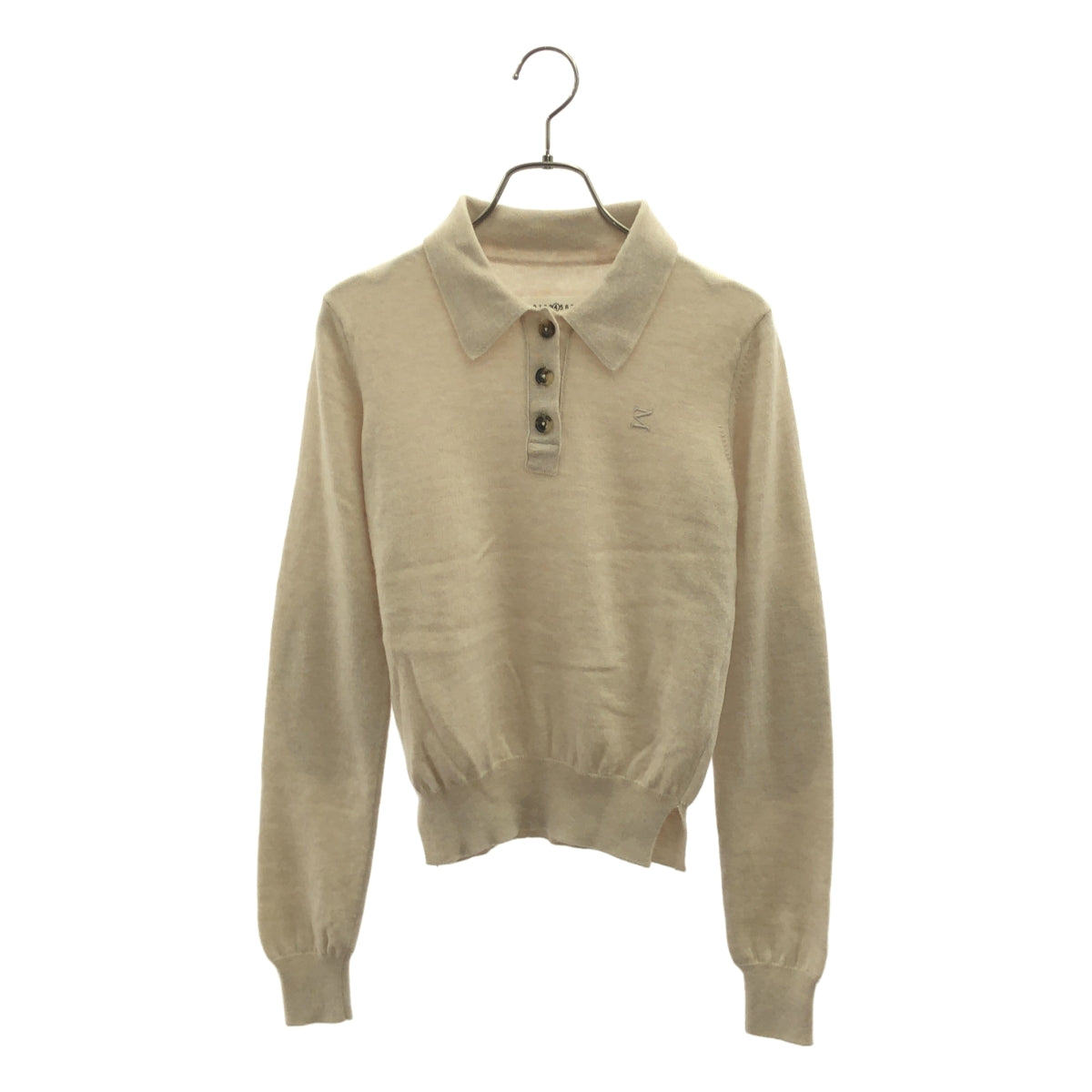 Maison Margiela / 馬丁馬吉拉 | M Logo 羊毛 Polo 針織衫 | XS | 米色 | 女裝