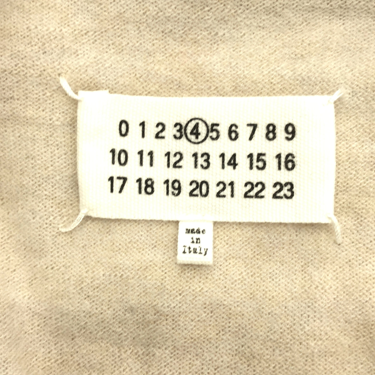 Maison Margiela / 馬丁馬吉拉 | M Logo 羊毛 Polo 針織衫 | XS | 米色 | 女裝