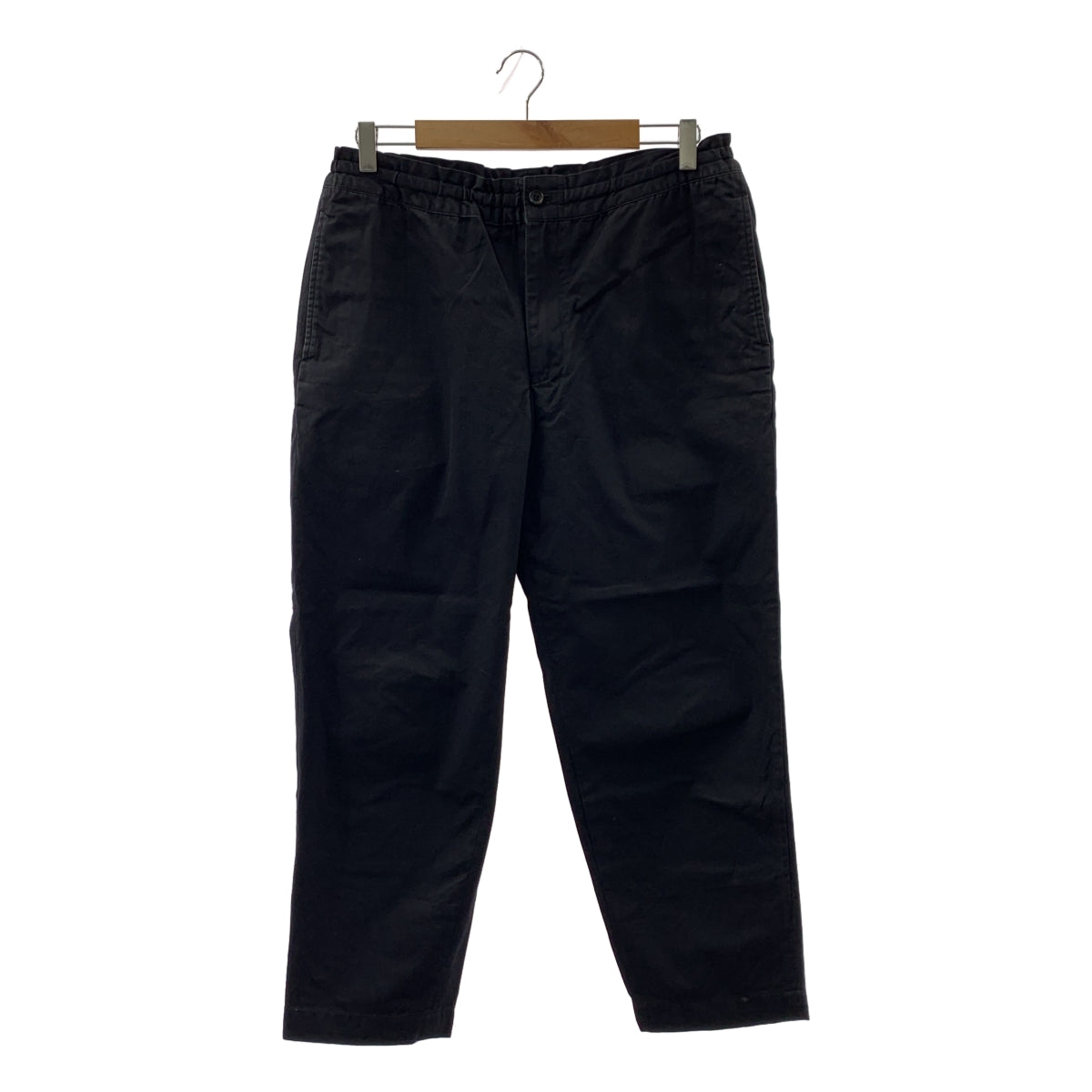 COMME des GARCONS HOMME DEUX / コムデギャルソンオムドゥ | 2016SS | コットン ドローストリング テーパード スラックス パンツ | M | ブラック | メンズ