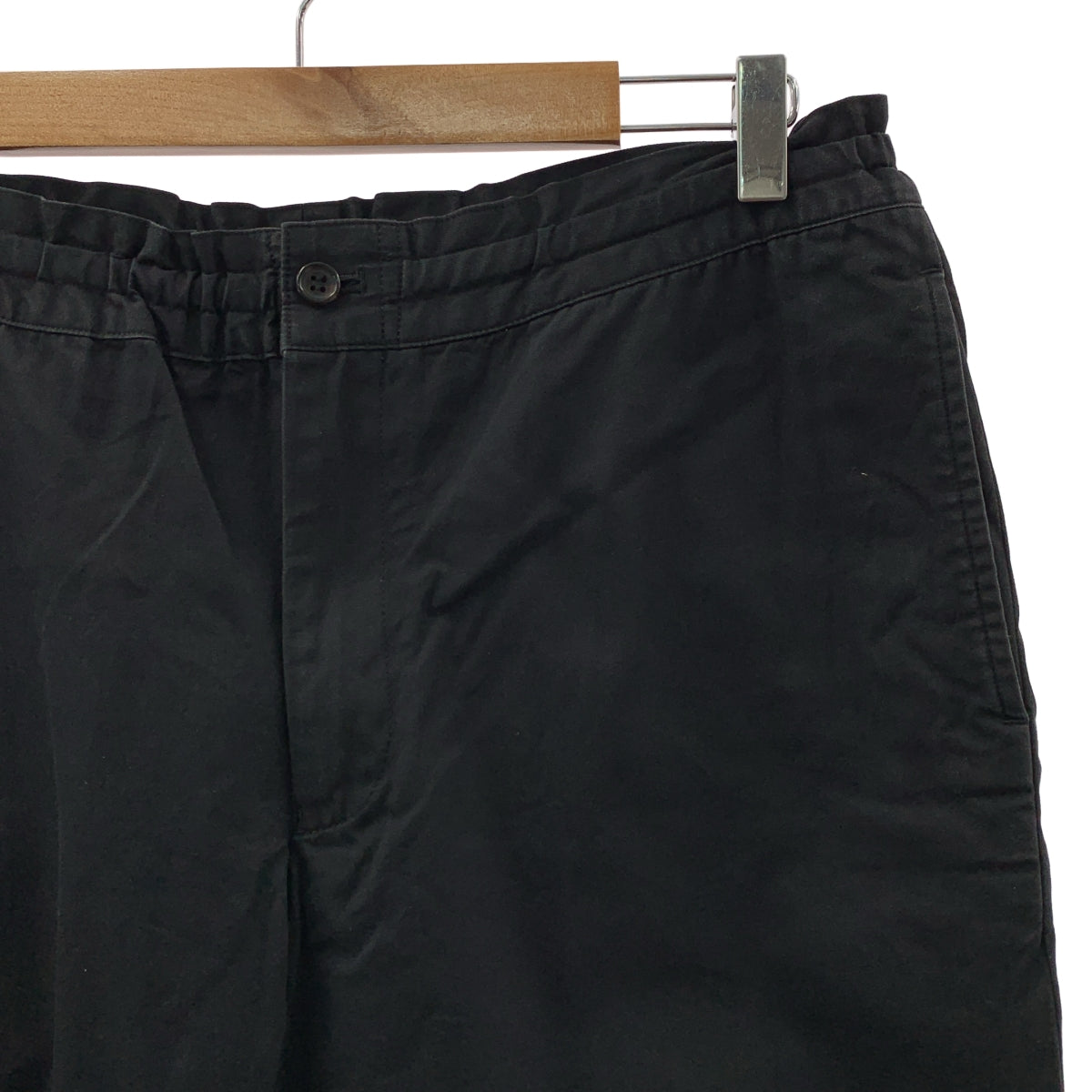 COMME des GARCONS HOMME DEUX / コムデギャルソンオムドゥ | 2016SS | コットン ドローストリング テーパード スラックス パンツ | M | ブラック | メンズ