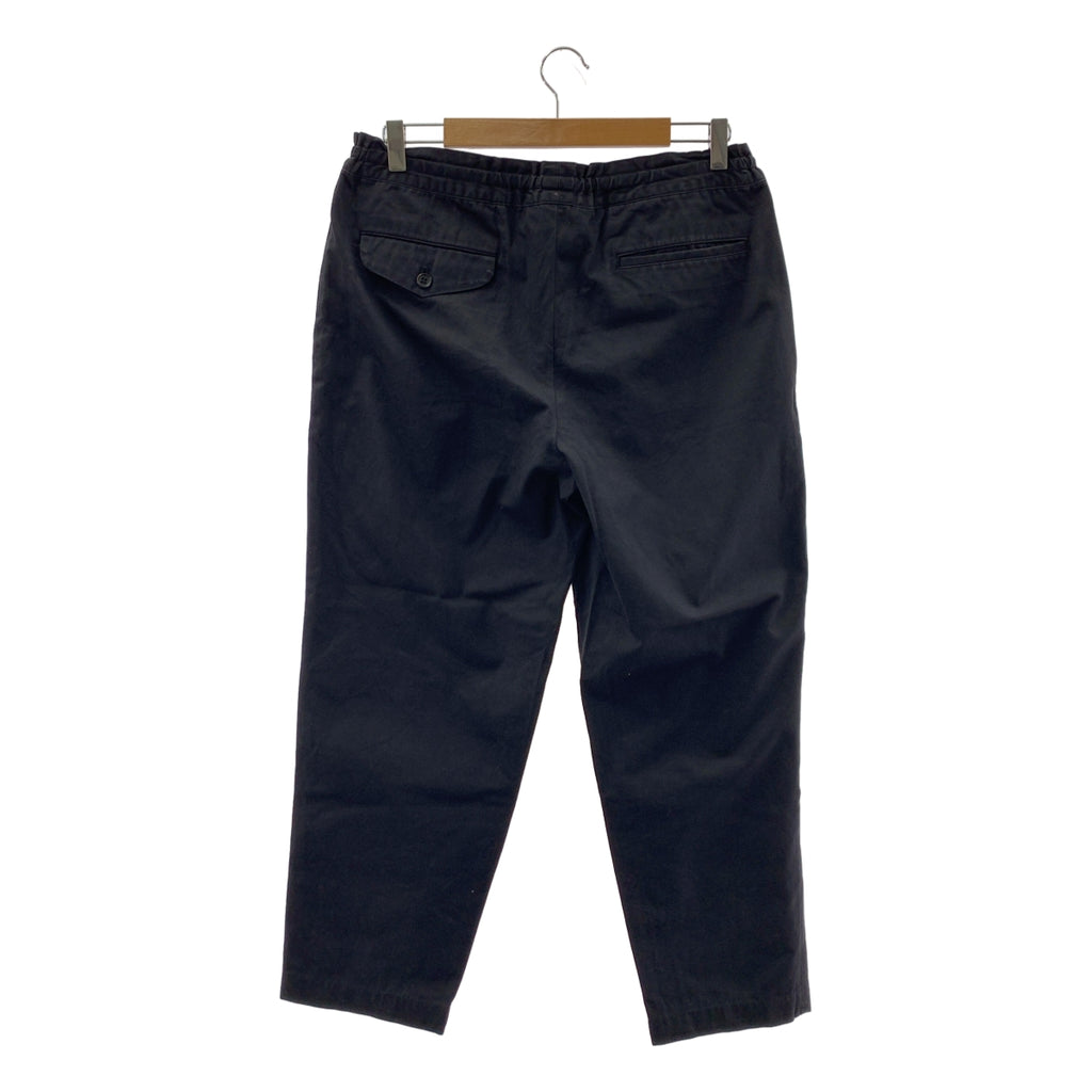 COMME des GARCONS HOMME DEUX / 콤데 갤슨 옴두 | 2016SS | 코튼 드로스트링 테이퍼드 슬랙스 팬츠 | M | 블랙 | 남성