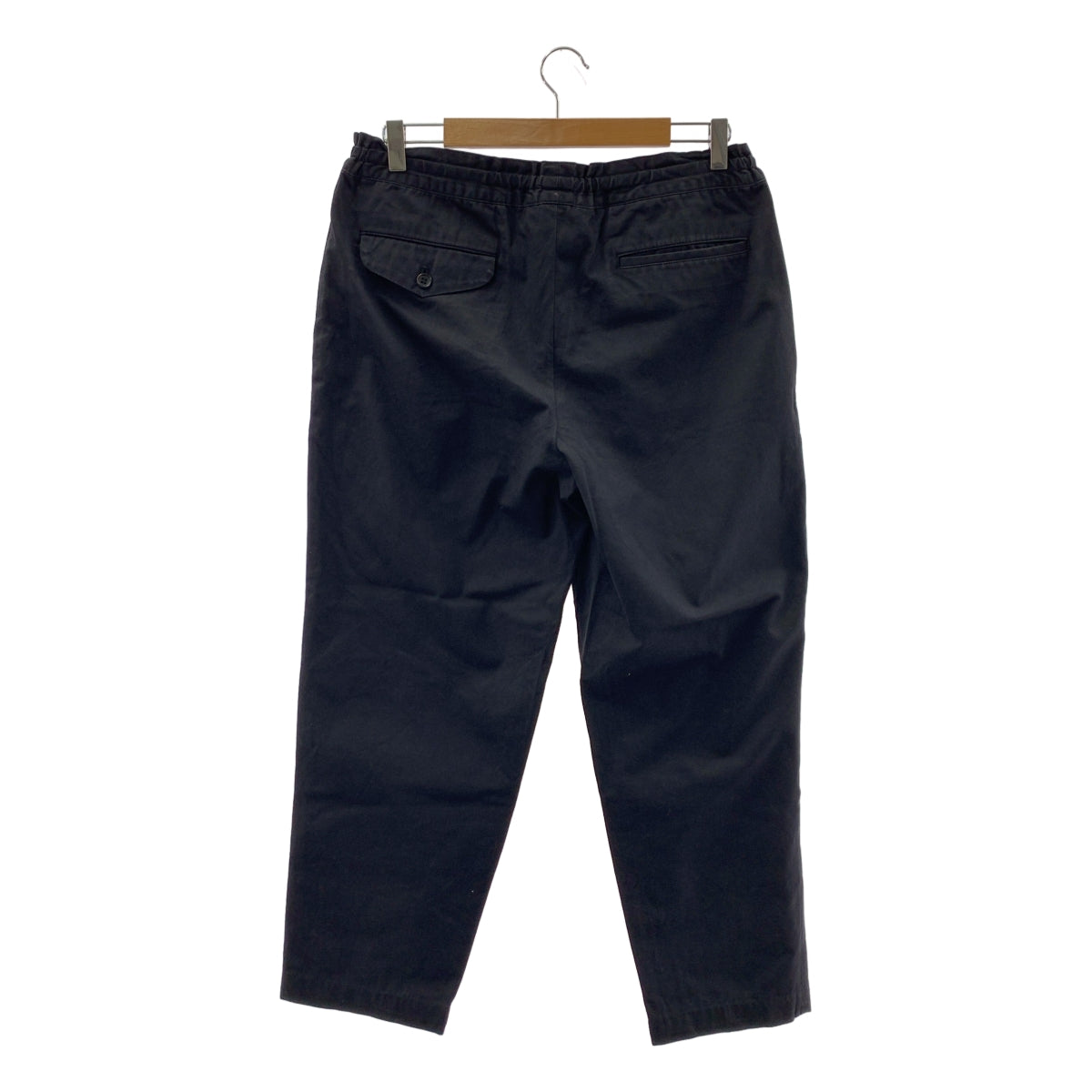 COMME des GARCONS HOMME DEUX / コムデギャルソンオムドゥ | 2016SS | コットン ドローストリング テーパード スラックス パンツ | M | ブラック | メンズ