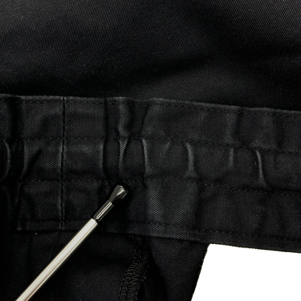 COMME des GARCONS HOMME DEUX / 콤데 갤슨 옴두 | 2016SS | 코튼 드로스트링 테이퍼드 슬랙스 팬츠 | M | 블랙 | 남성