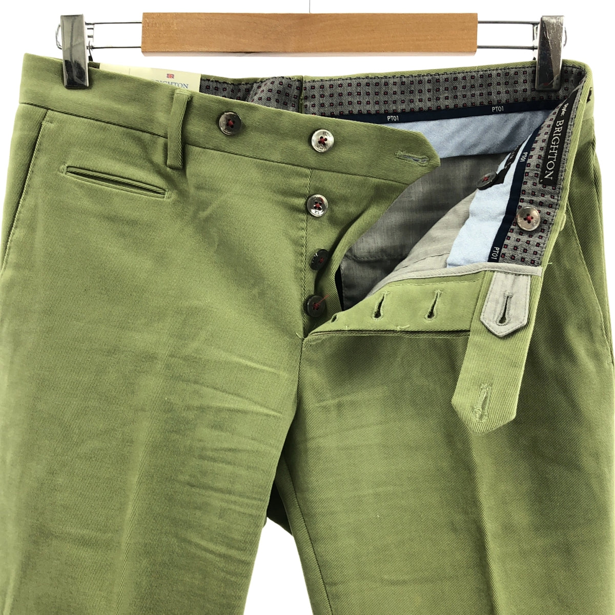 PT01 / 피티제로우노 | BEAMS F별주 BRIGHTON SUPER SLIM FIT 스트레치 코튼 팬츠 | 46 | 맨즈