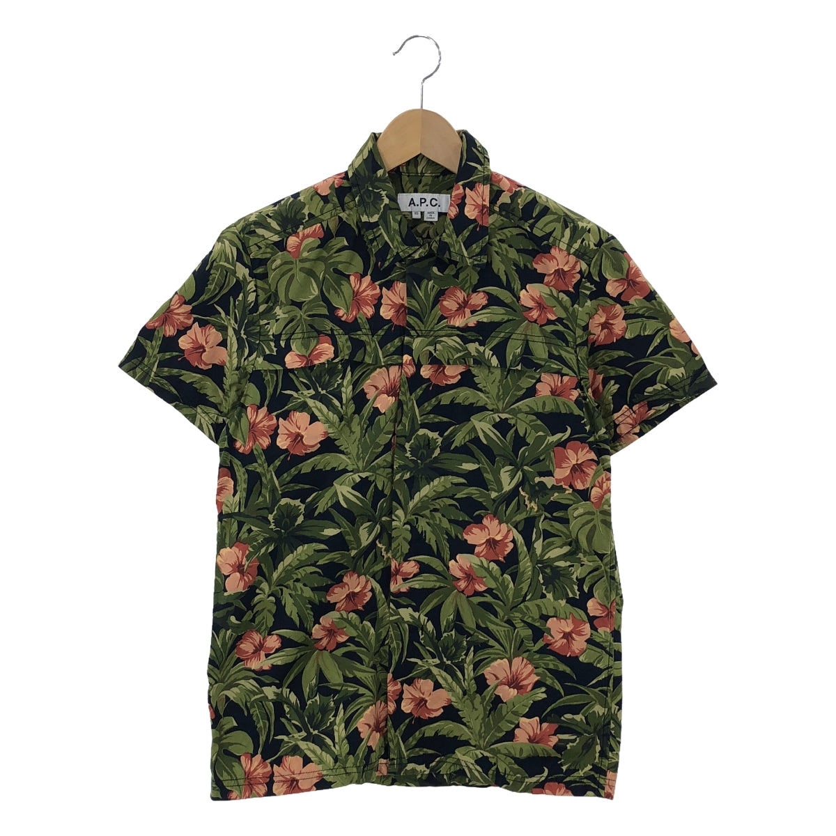 APC | All-over Botanical Ripstop Flyfront Shirt | XS | Men's