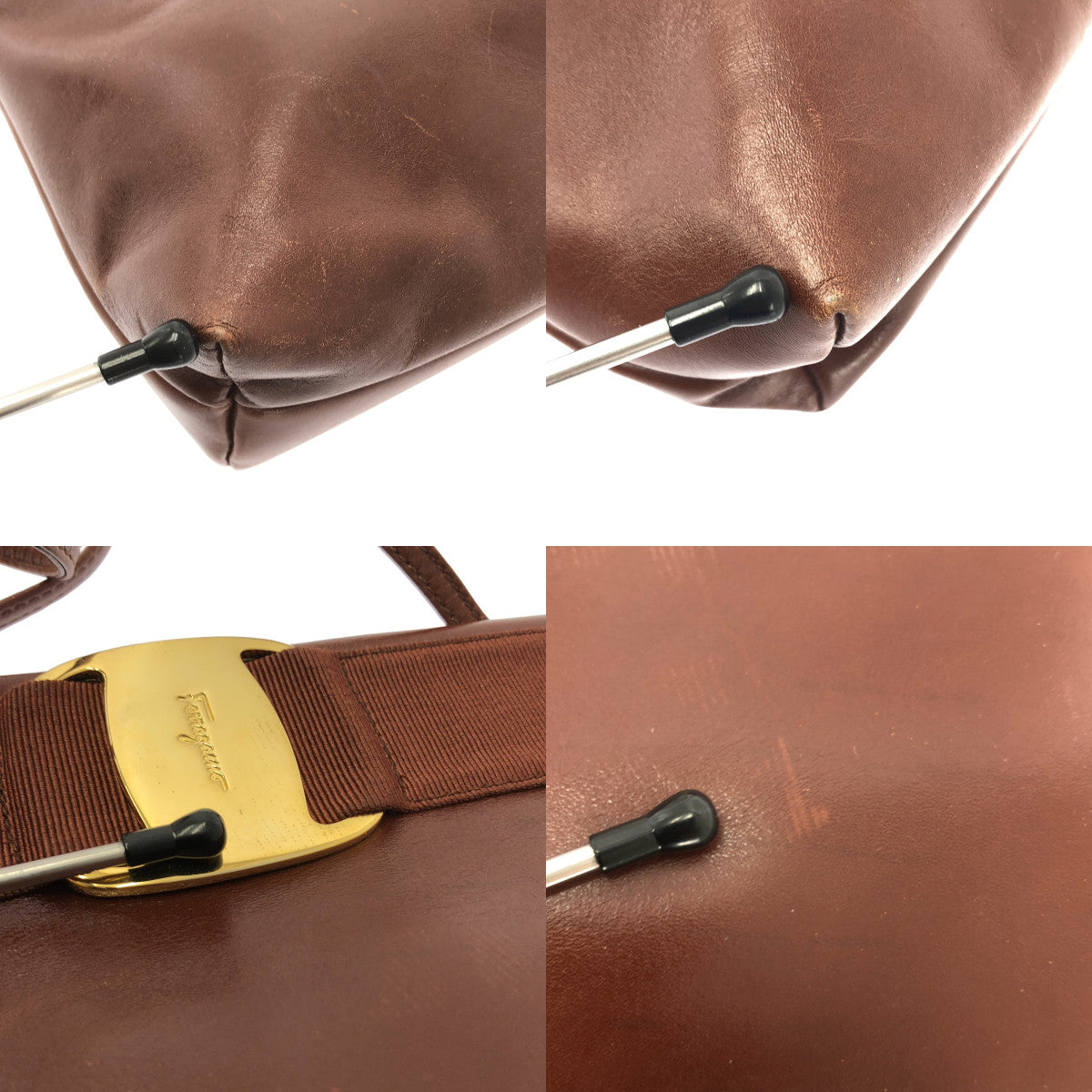 薩爾瓦托·菲拉格慕 | Vara 絲帶皮革單肩包 | SHOPBOP