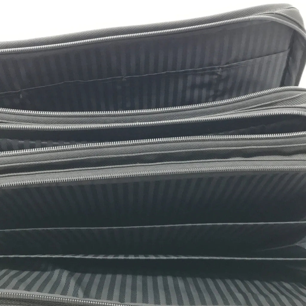 【美品】  TUMI / トゥミ | 2way ショルダー付き レザー切替 ナイロン ビジネストートバッグ / ブリーフケース | ブラック | メンズ