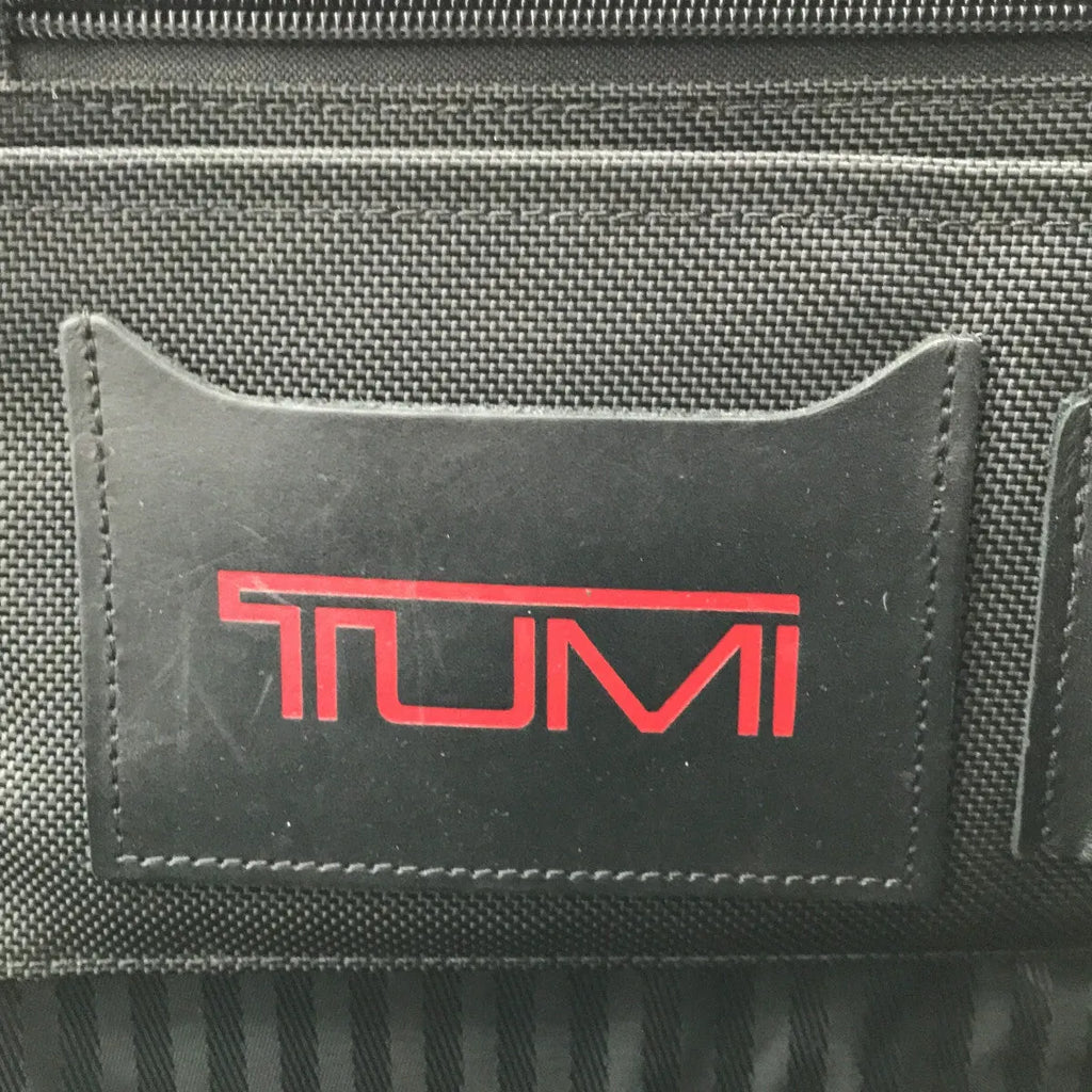 【美品】  TUMI / トゥミ | 2way ショルダー付き レザー切替 ナイロン ビジネストートバッグ / ブリーフケース | ブラック | メンズ