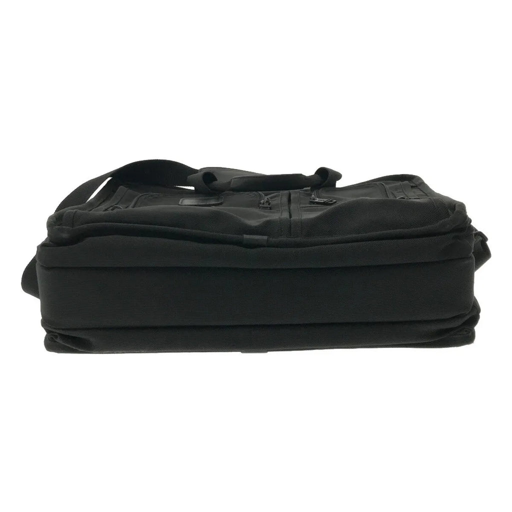 【美品】  TUMI / トゥミ | 2way ショルダー付き レザー切替 ナイロン ビジネストートバッグ / ブリーフケース | ブラック | メンズ