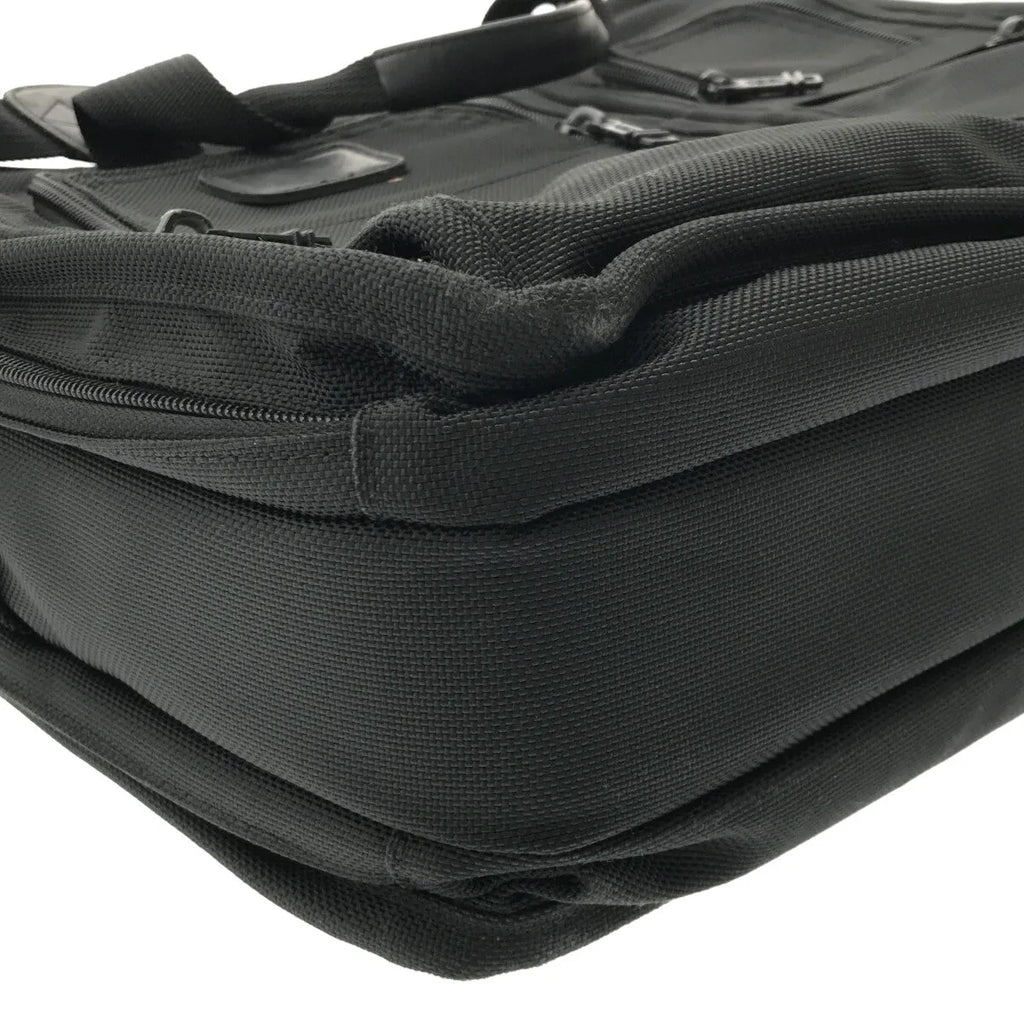 【美品】  TUMI / トゥミ | 2way ショルダー付き レザー切替 ナイロン ビジネストートバッグ / ブリーフケース | ブラック | メンズ
