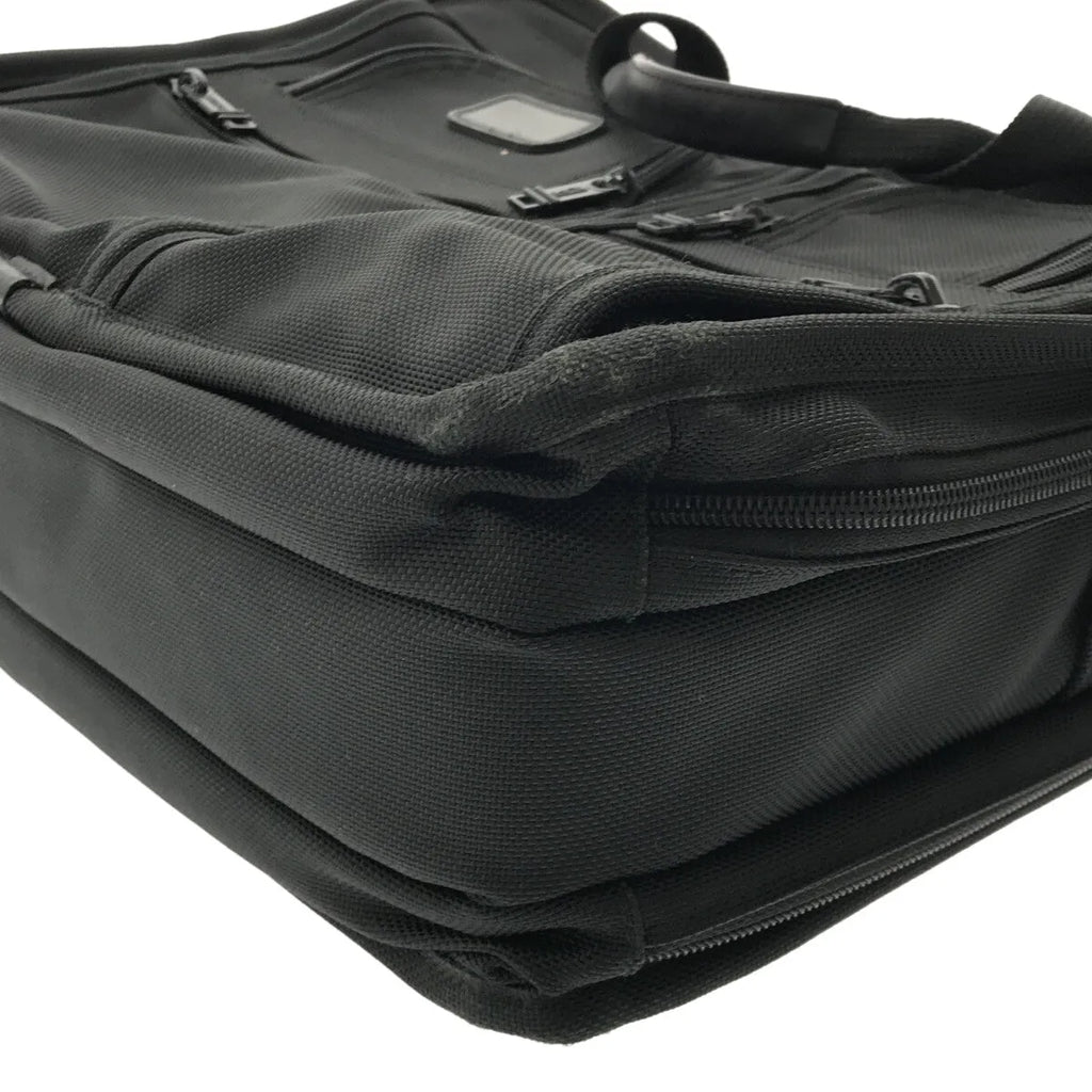 【美品】  TUMI / トゥミ | 2way ショルダー付き レザー切替 ナイロン ビジネストートバッグ / ブリーフケース | ブラック | メンズ