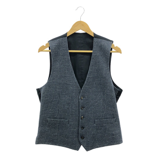 LARDINI | Wool tweed gilet vest / fully lined | 48 | Men's