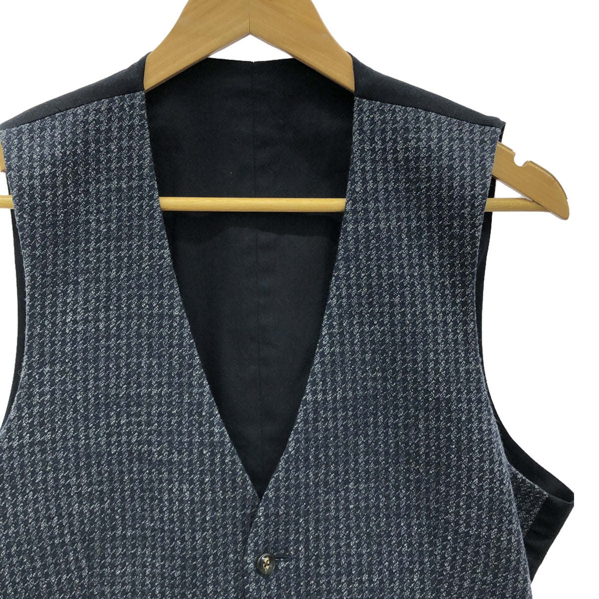 LARDINI | Wool tweed gilet vest / fully lined | 48 | Men's