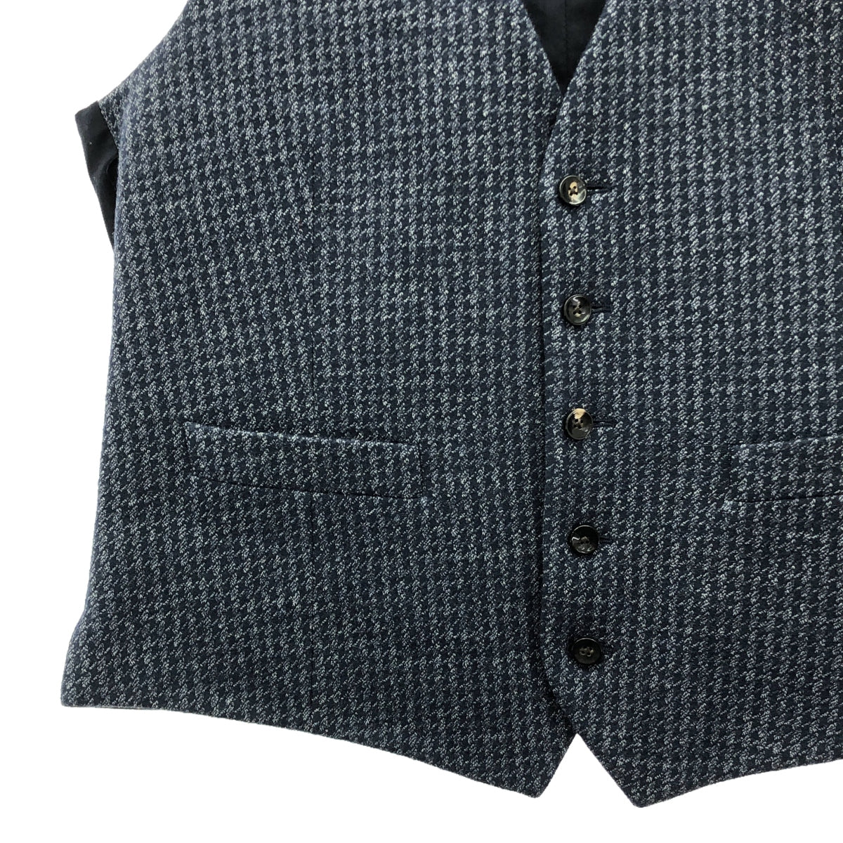 LARDINI | Wool tweed gilet vest / fully lined | 48 | Men's