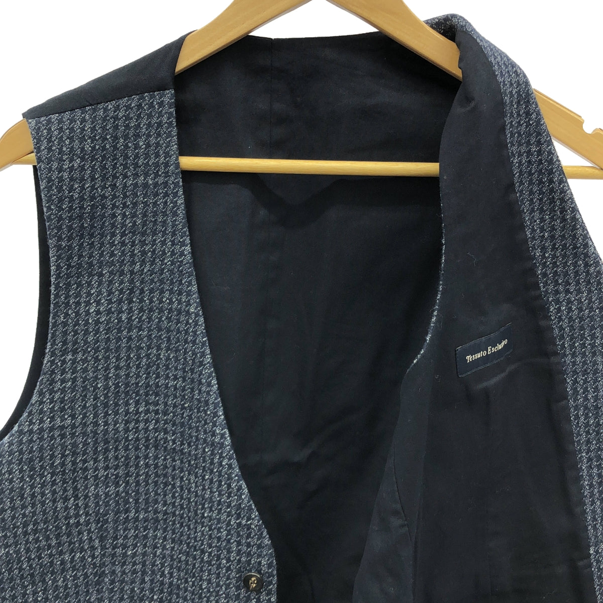 LARDINI | Wool tweed gilet vest / fully lined | 48 | Men's