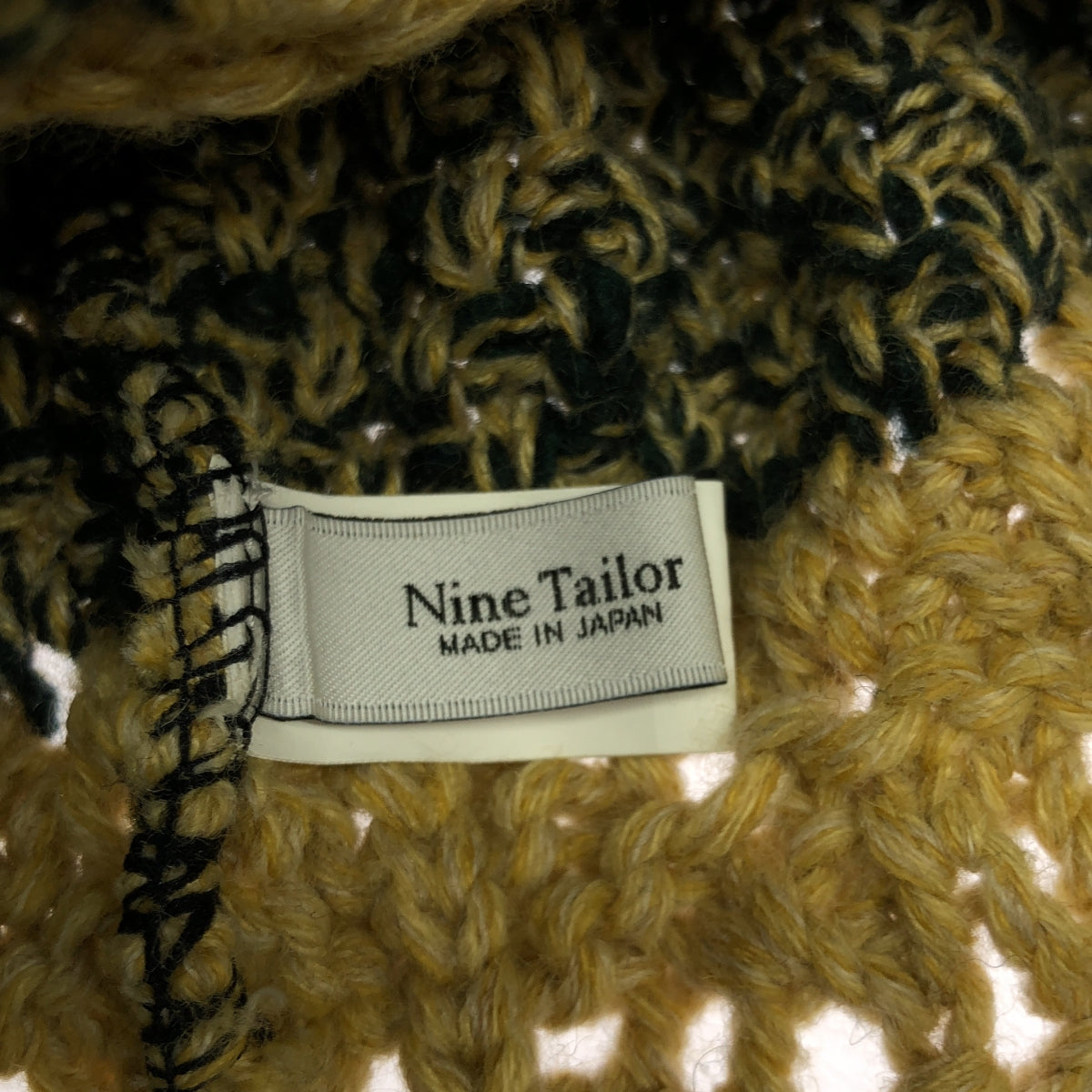 NINE TAILOR / ナインテイラー | ローゲージ ニット帽 ビーニー | グリーン | メンズ