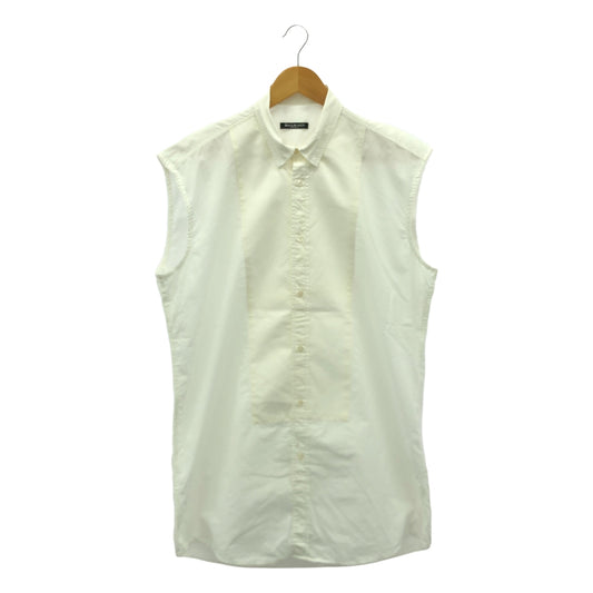 BALMAIN | Sleeveless cotton panel shirt | 39 (15 1/2) | Men's