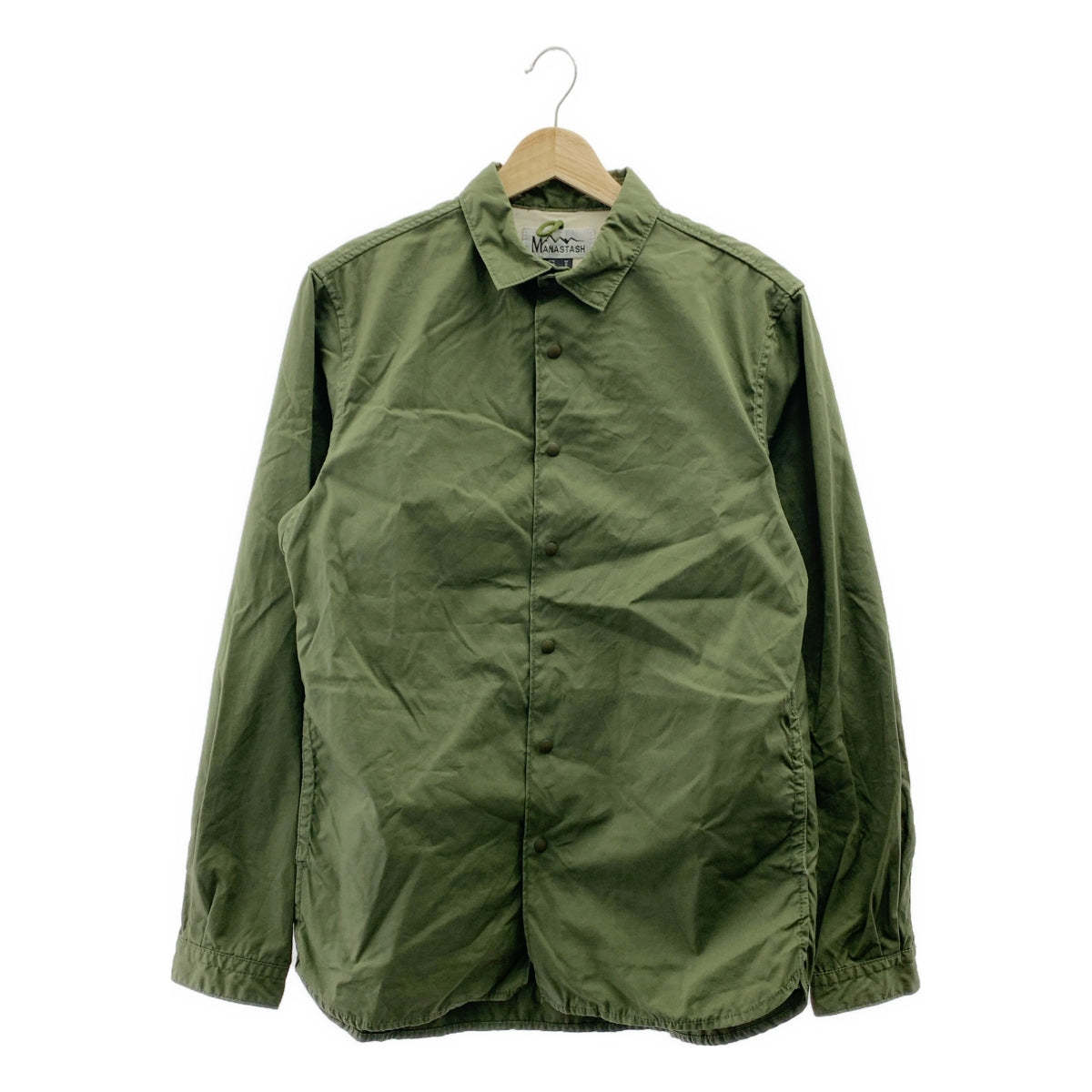 Manastash / 마나스타시 | 스냅 버튼 셔츠 재킷 | M | 카키 | 남성
