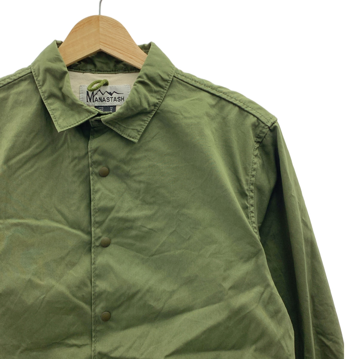 Manastash / 마나스타시 | 스냅 버튼 셔츠 재킷 | M | 카키 | 남성